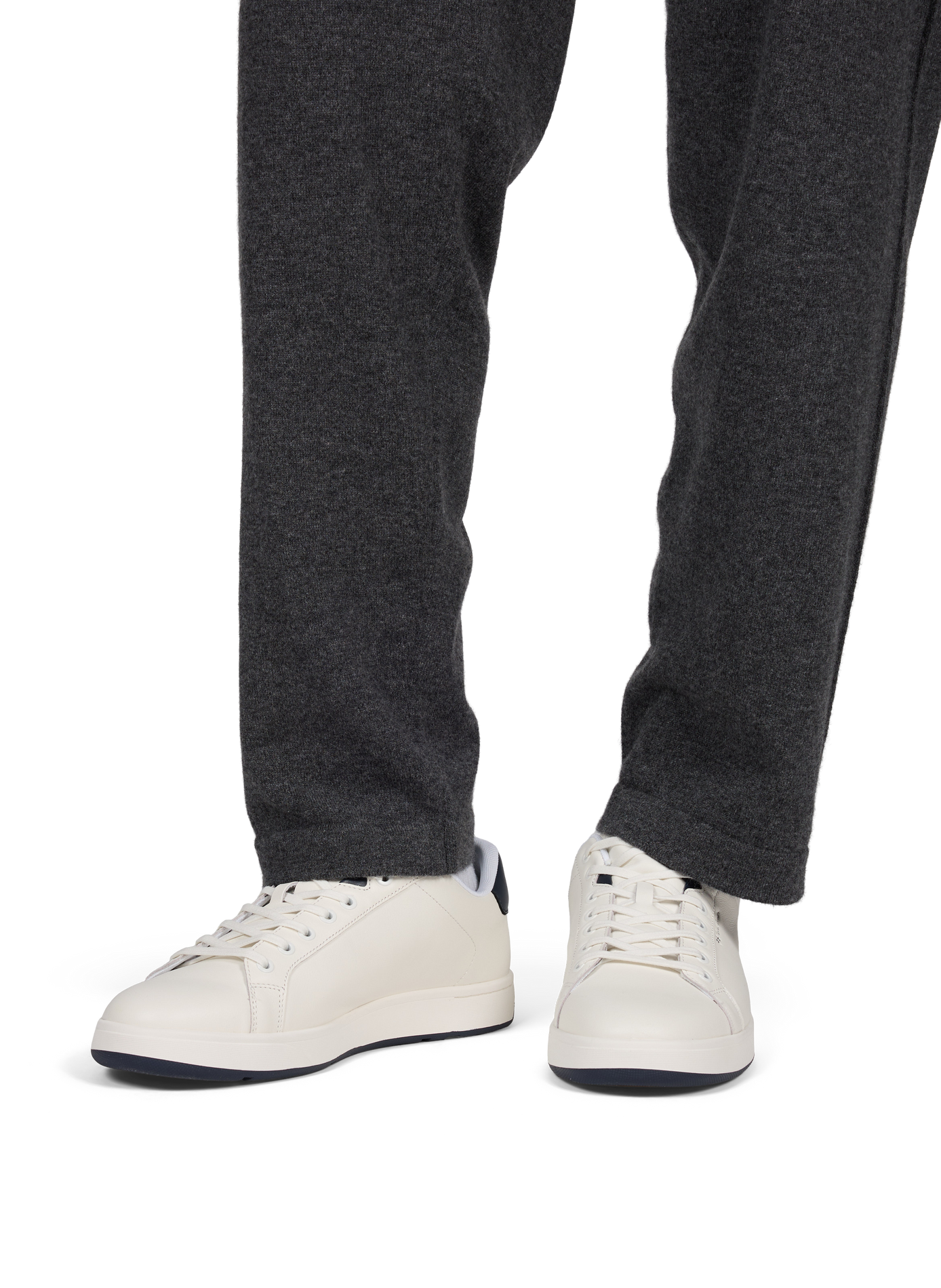 Baskets Albany à lacets en cuir PAUL SMITH Blanc