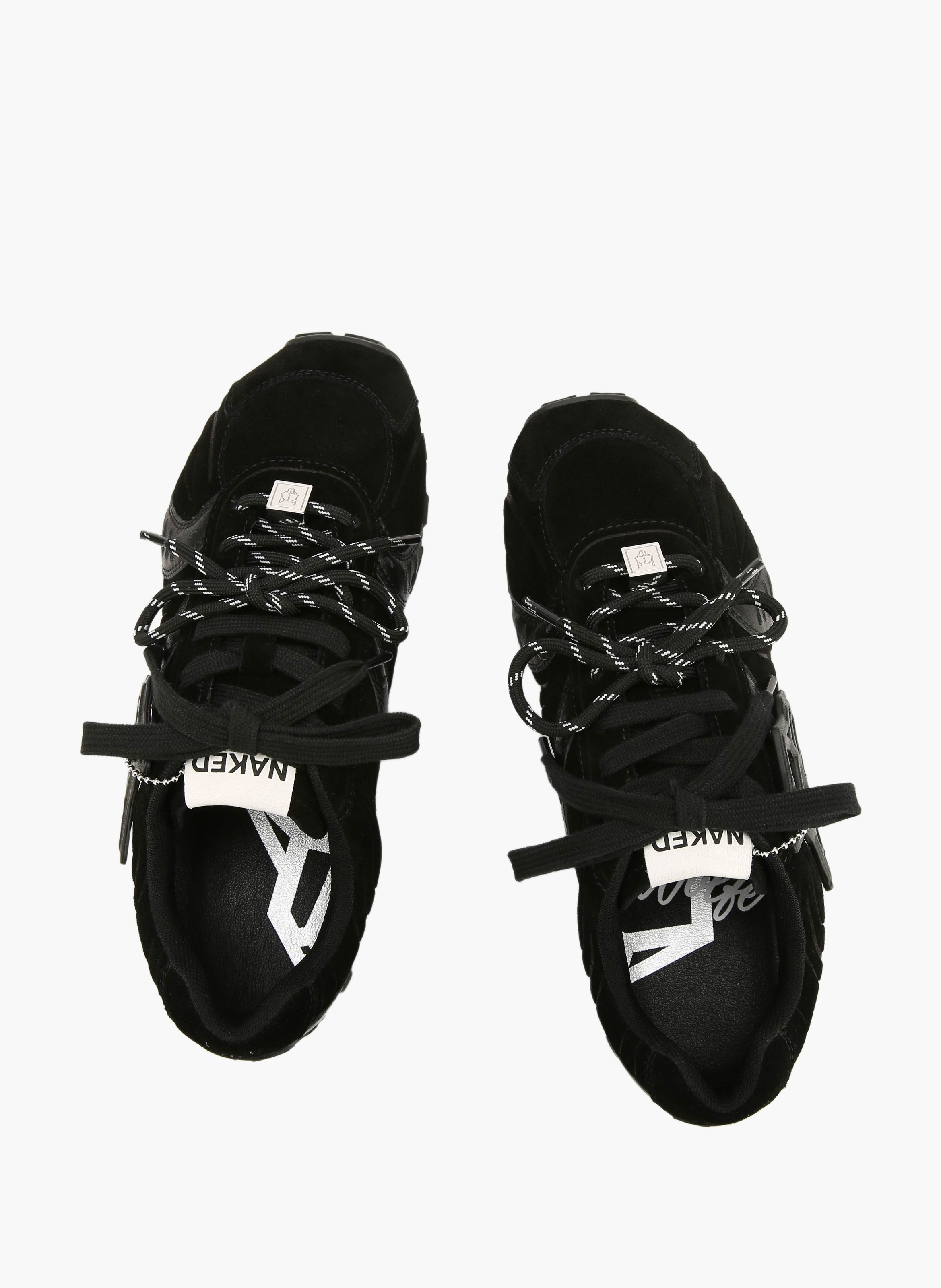 Lapse-sneakers van suède NAKED WOLFE Zwart