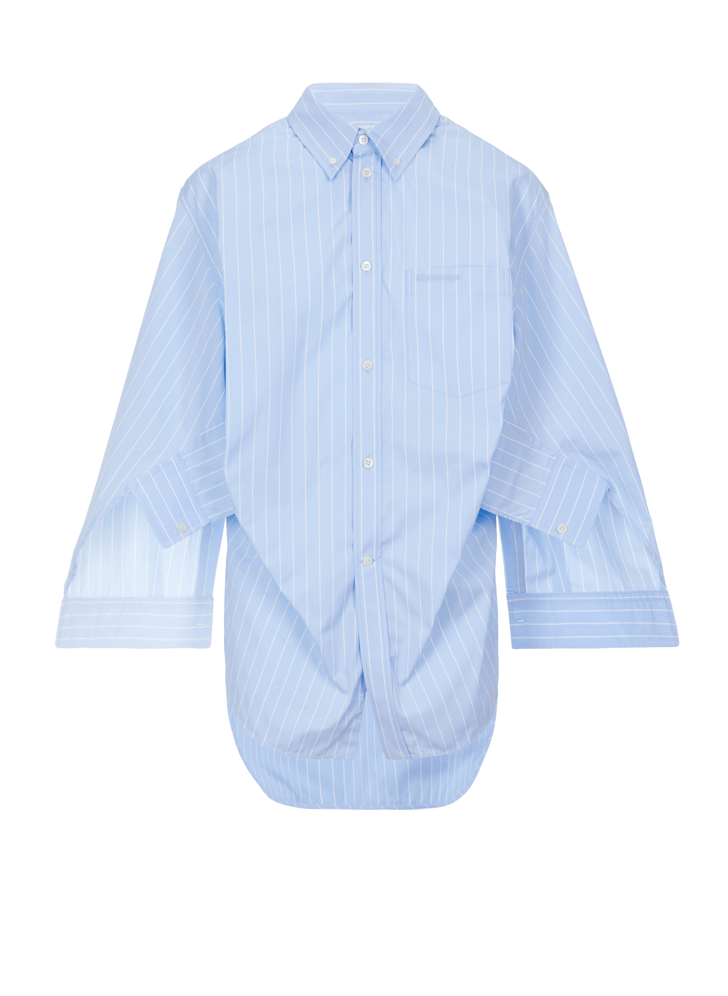 Chemise à découpes en coton
