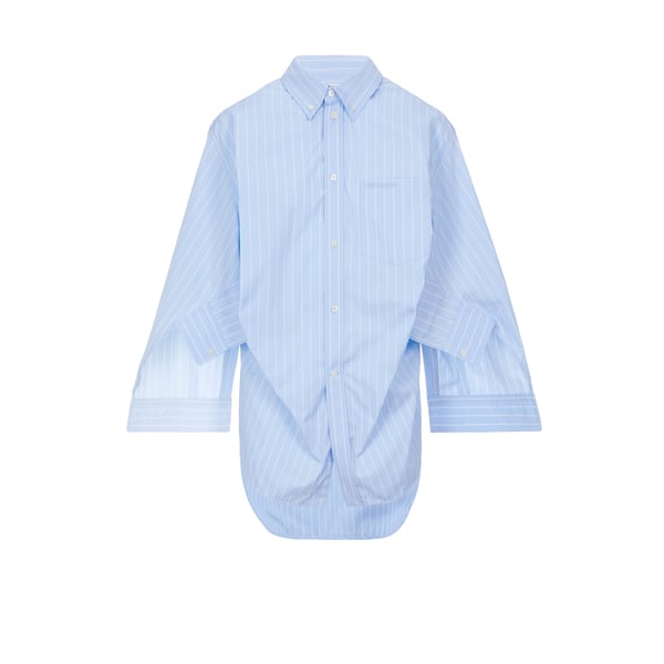 Chemise à découpes en coton