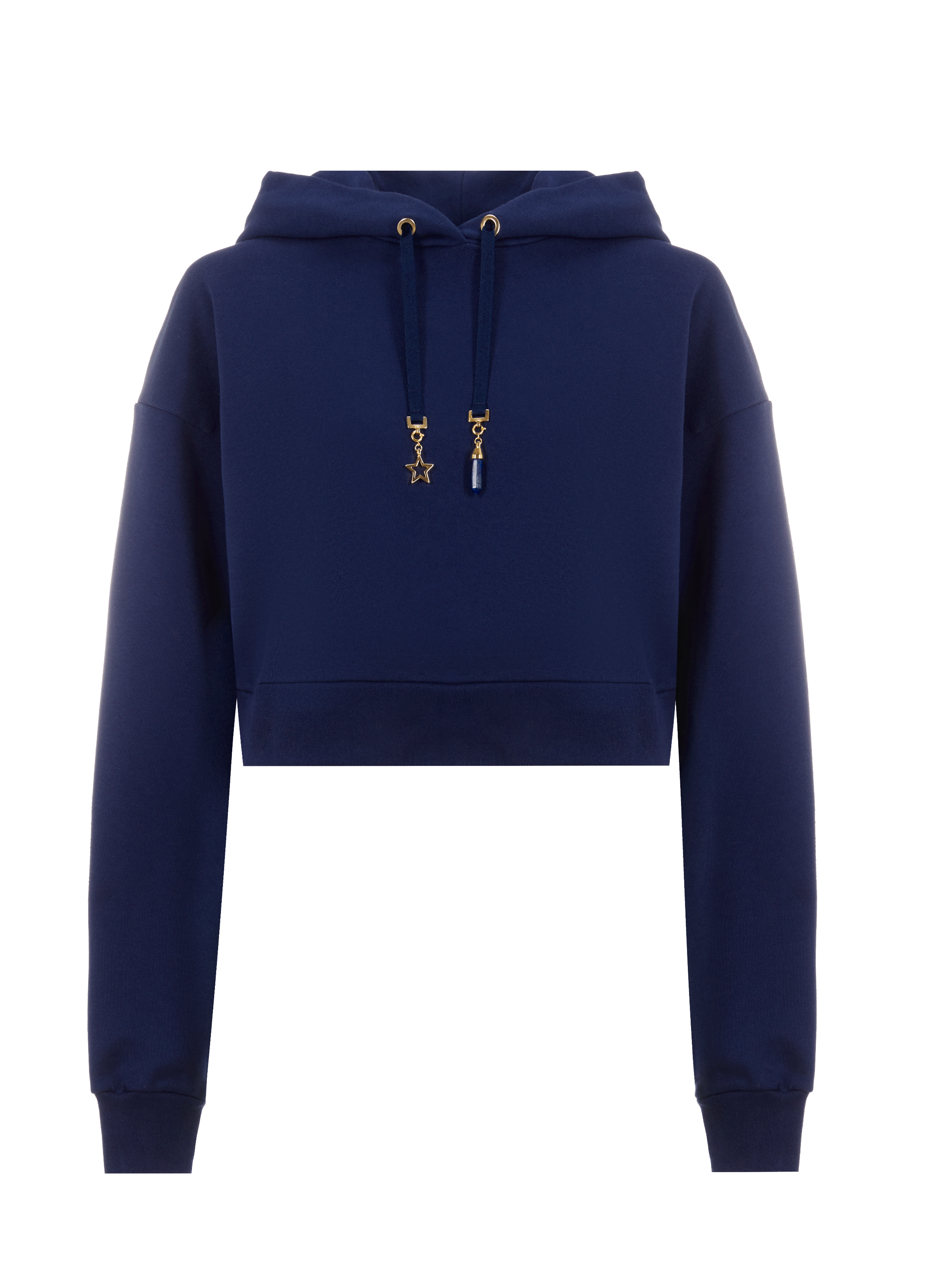 Hoodie court en coton