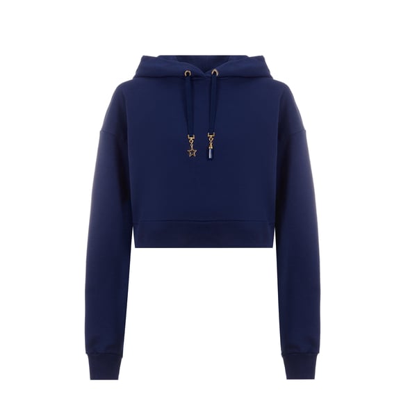 Hoodie court en coton