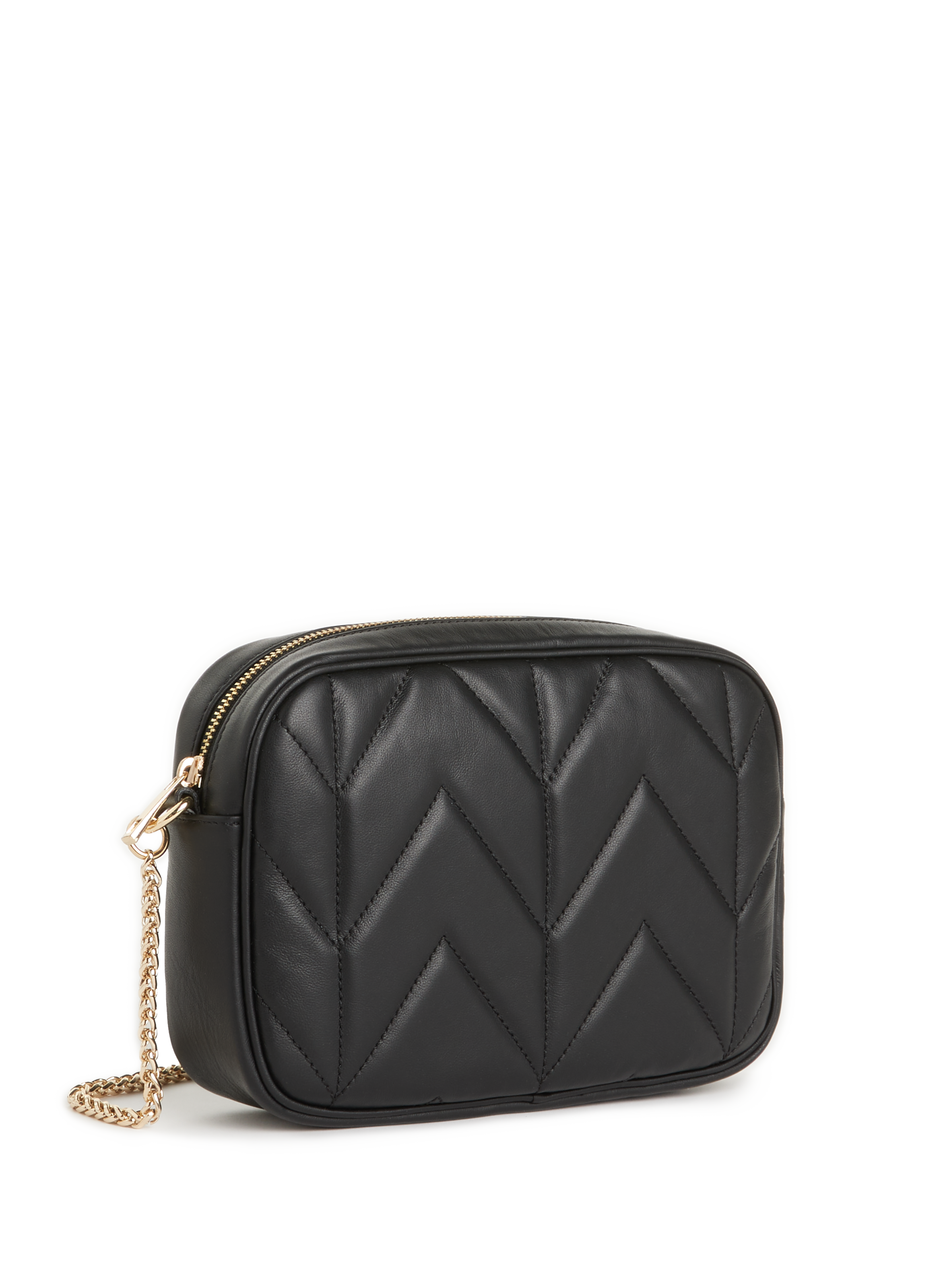 Sac à bandoulière en cuir matelassé