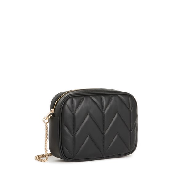 Sac à bandoulière en cuir matelassé