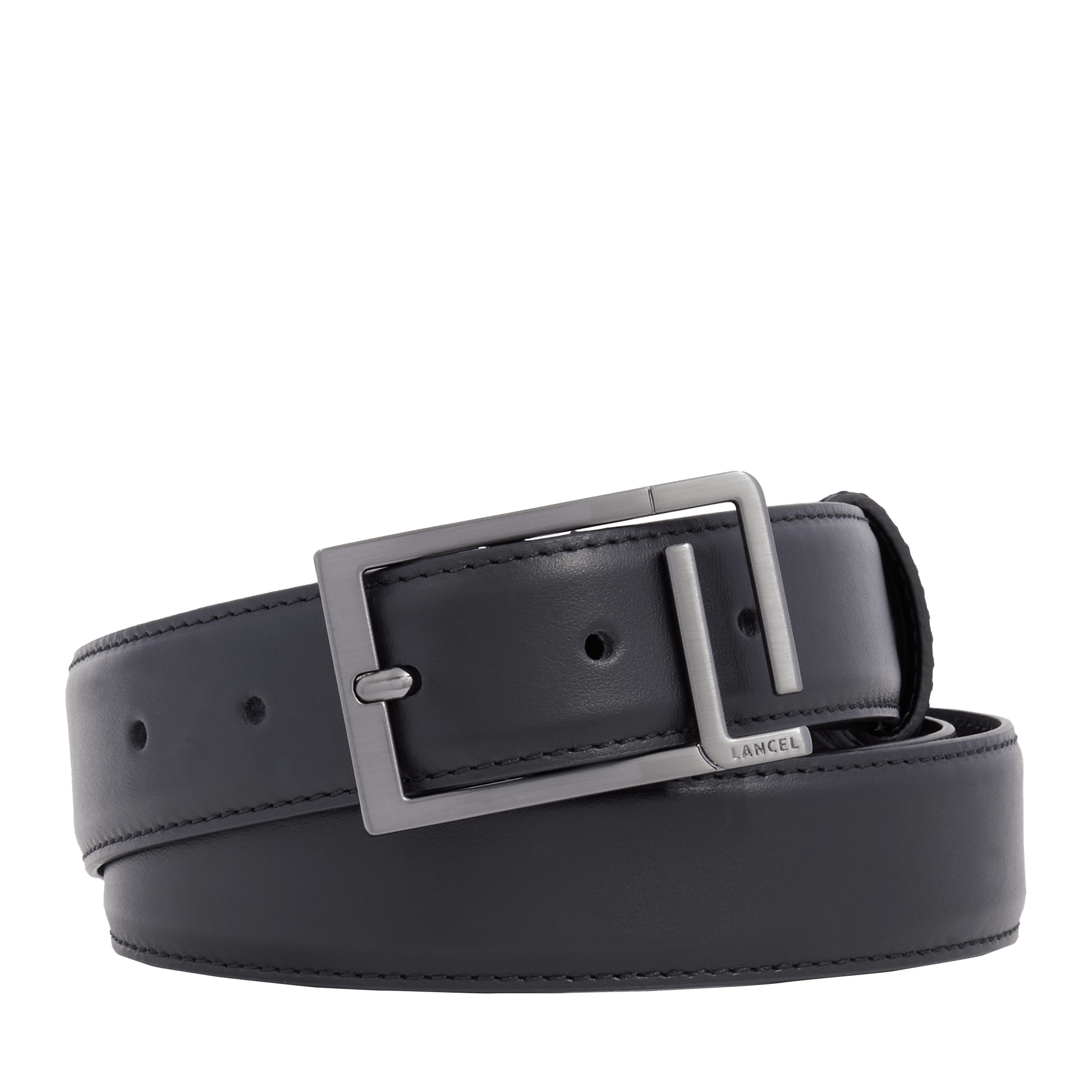 Ceinture - initials LANCEL Noir