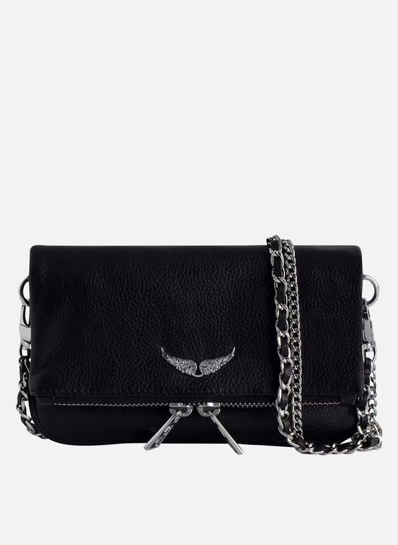 Sac bandoulière en cuir rock nano Noir by ZADIG&VOLTAIRE ZADIG&VOLTAIRE Sac bandoulière en cuir rock nano Noir