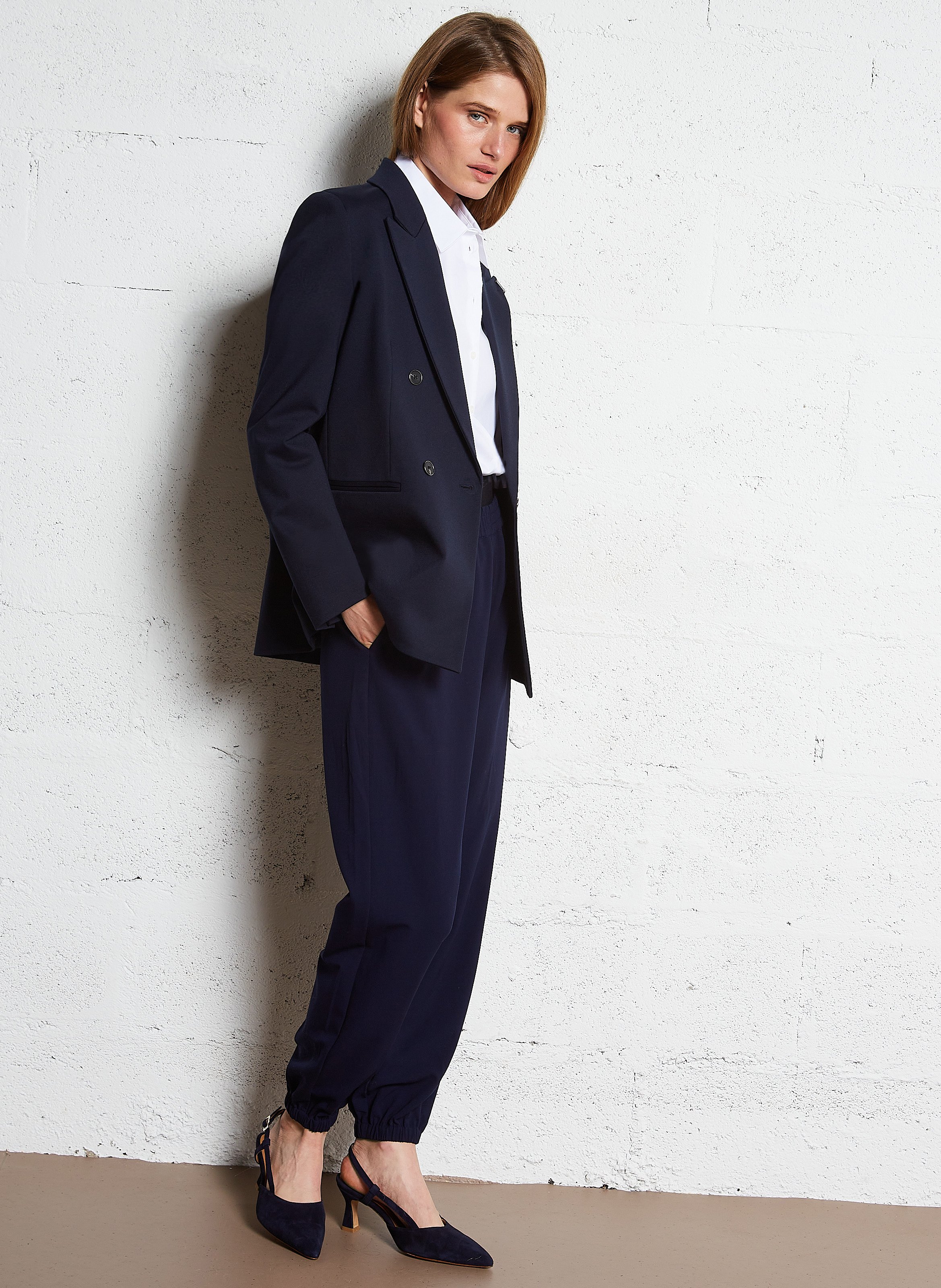 Veste tailleur droite IKKS Bleu