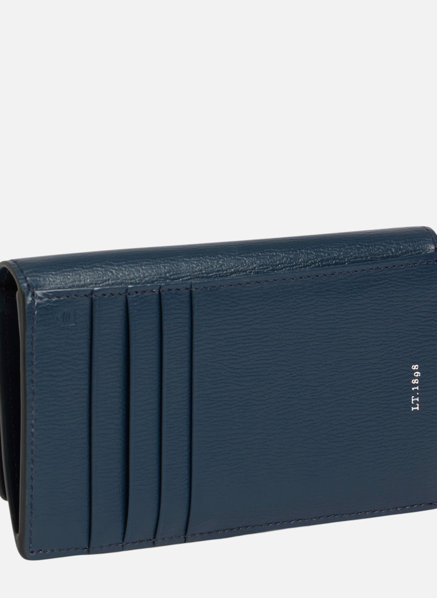 Porte cartes à rabat naya en cuir liégé LE TANNEUR Bleu