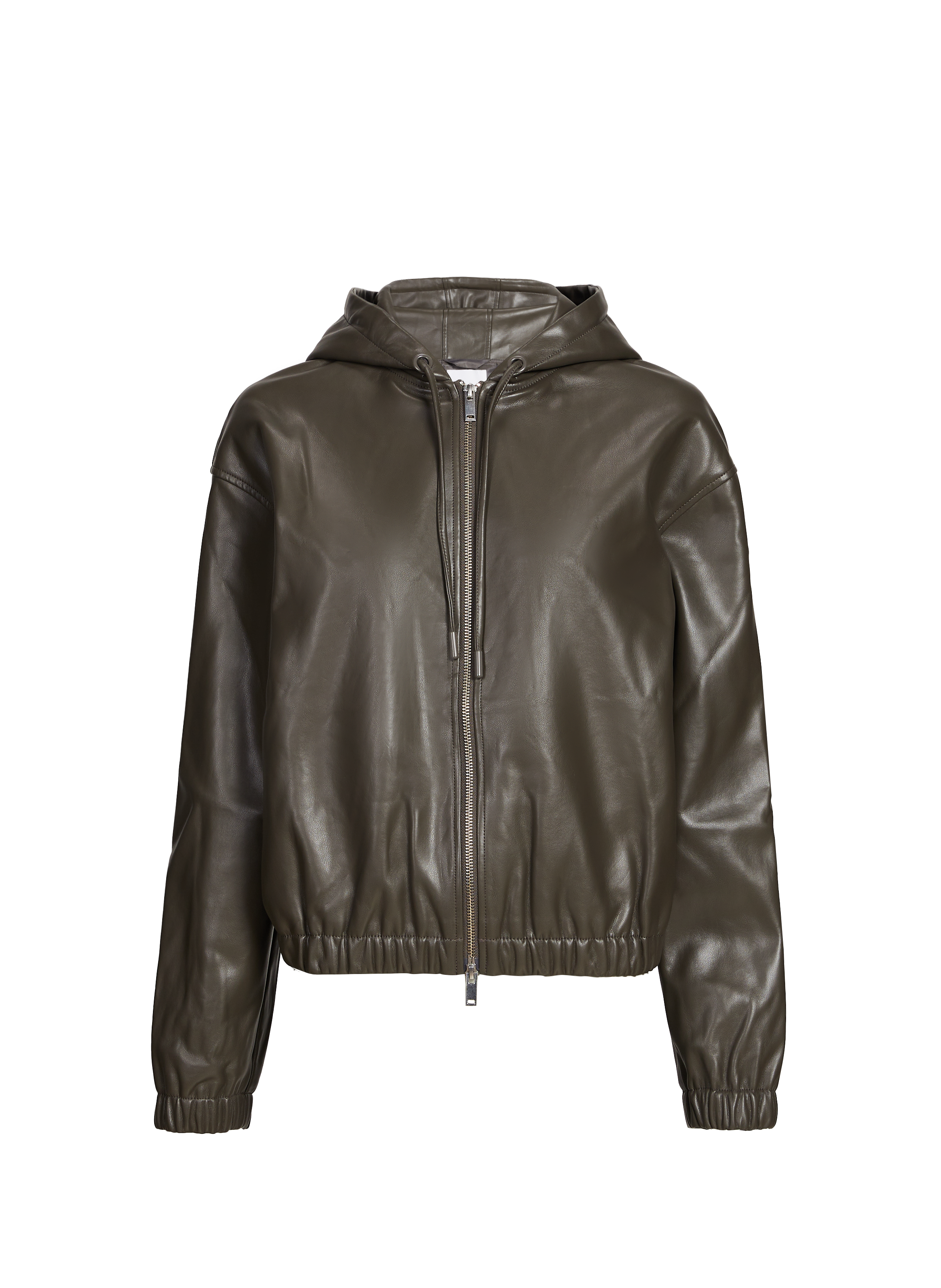 Blouson en cuir mélangé  SAMSOE SAMSOE Marron