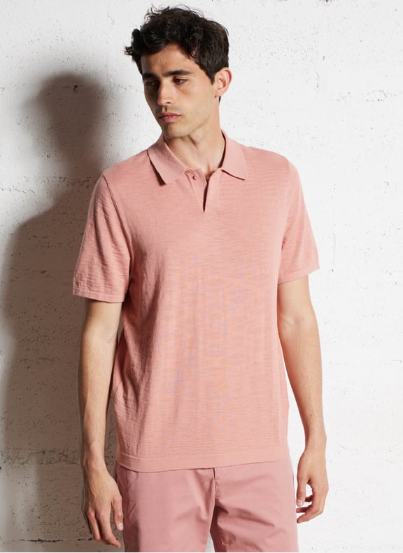 Polo manches courtes Rose by IKKS IKKS Polo manches courtes Rose