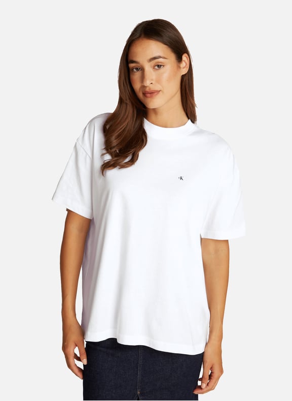 Classic Cotton T-Shirt White by CALVIN KLEIN CALVIN KLEIN Classic Cotton T-Shirt White