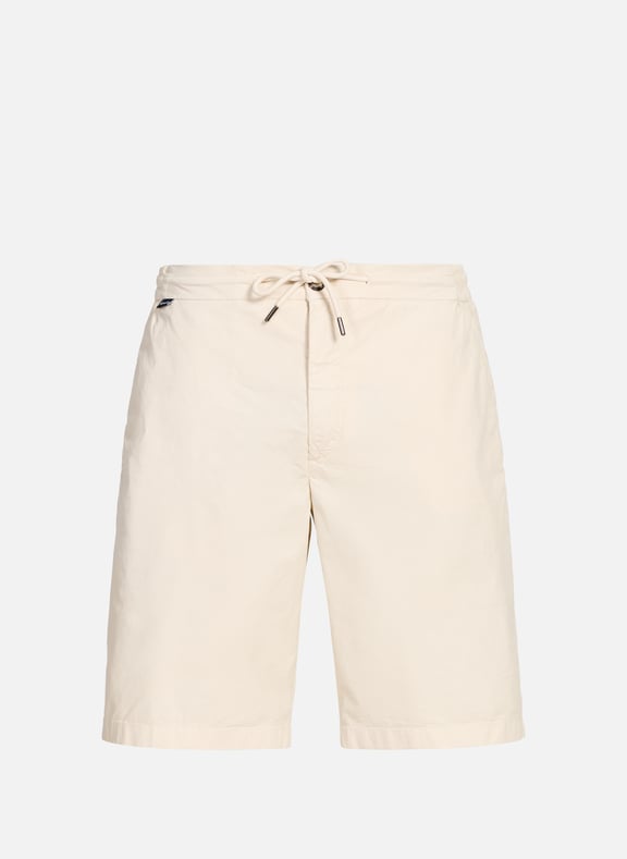 Straight Bermuda shorts in mixed cotton White by FACONNABLE FACONNABLE Straight Bermuda shorts in mixed cotton White