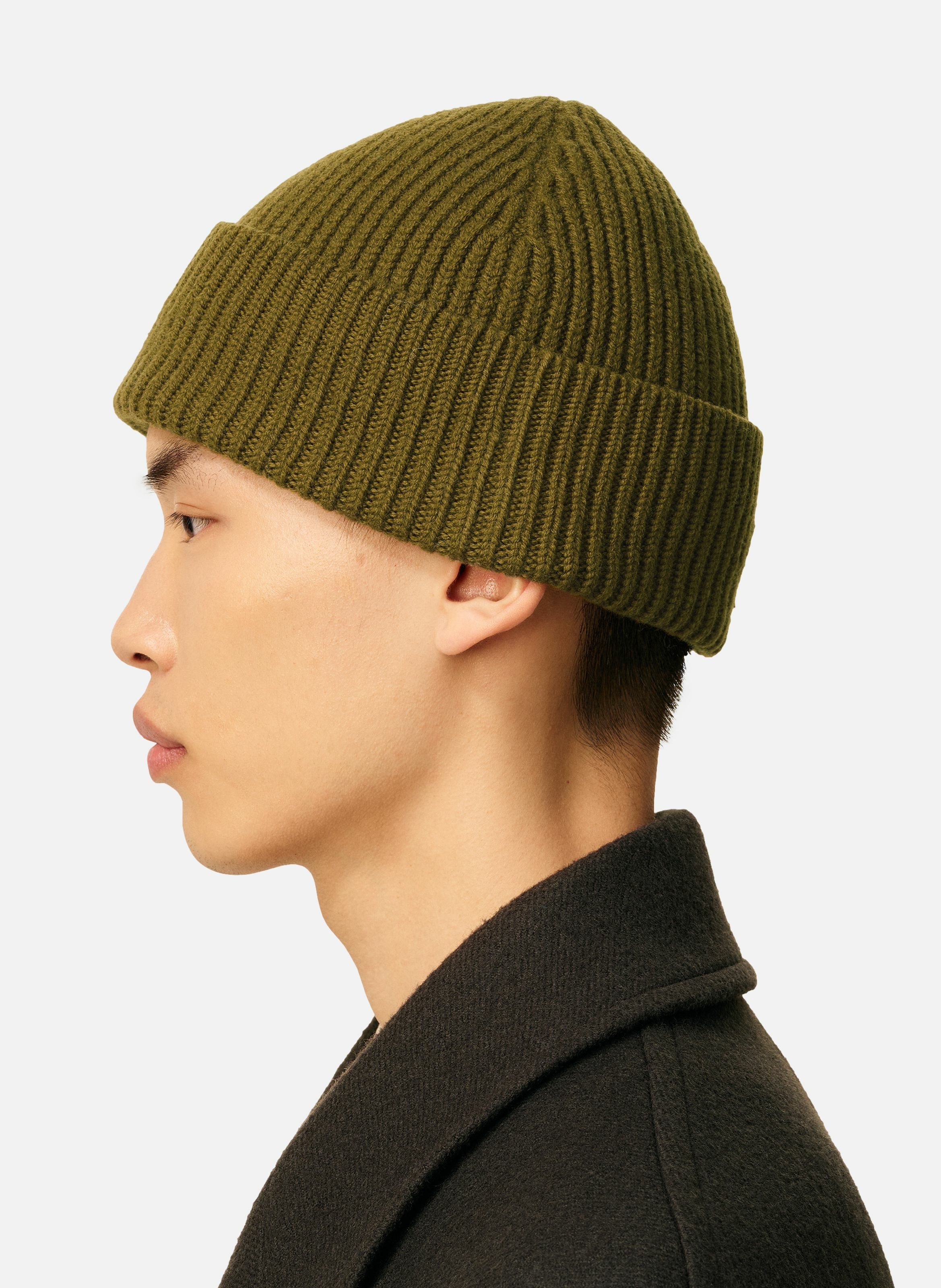 Bonnet ami de coeur en laine unisexe AMI PARIS Vert