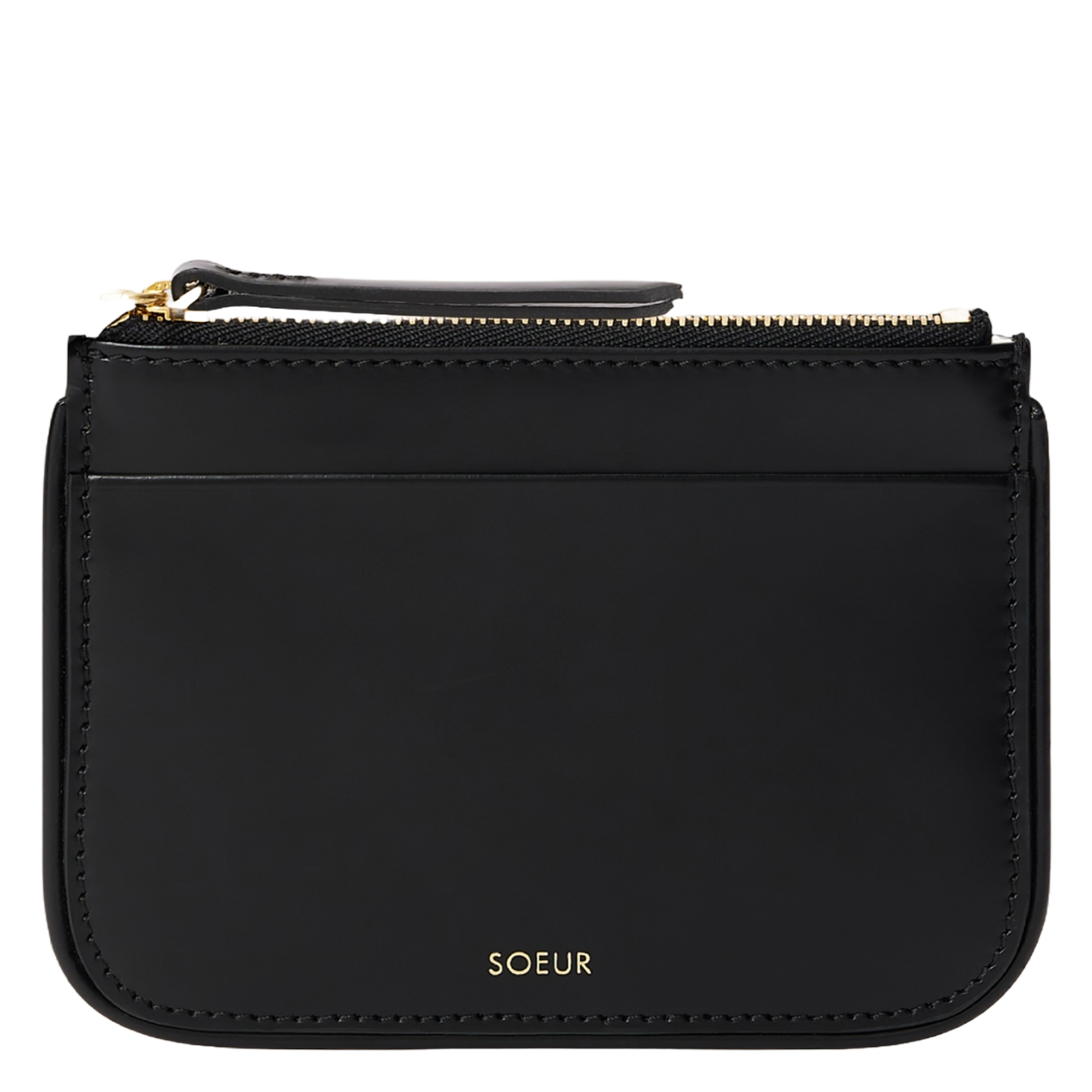 Porte-monnaie en cuir arsene SOEUR Noir
