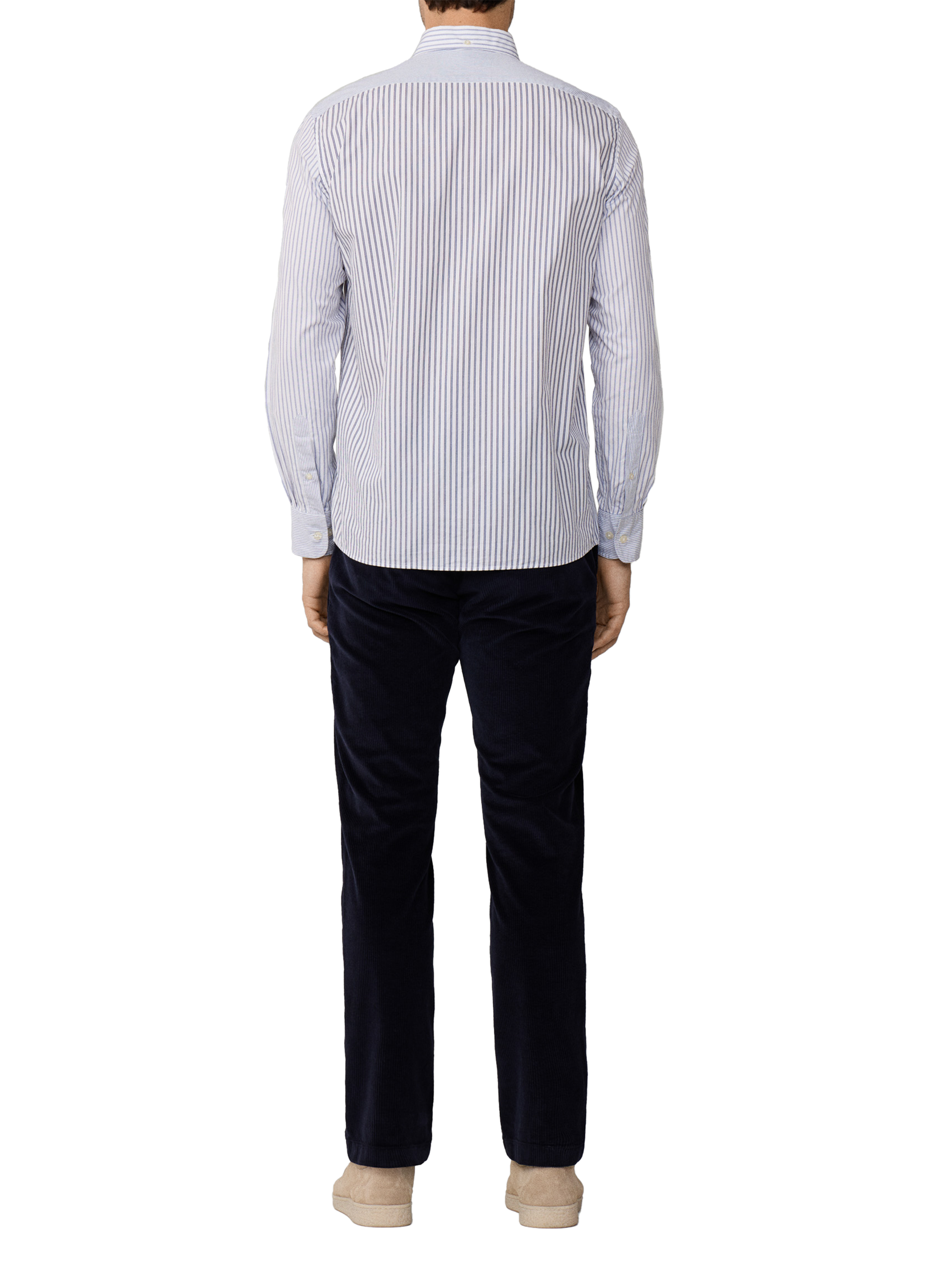 Chemise à rayures en coton FACONNABLE Bleu