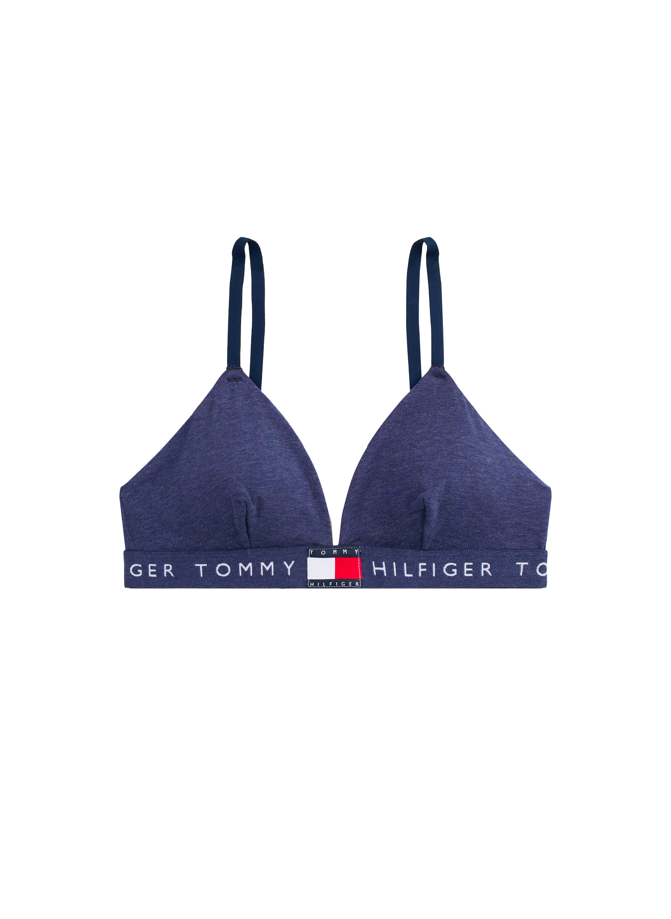 Soutien-gorge triangle en coton TOMMY HILFIGER Bleu