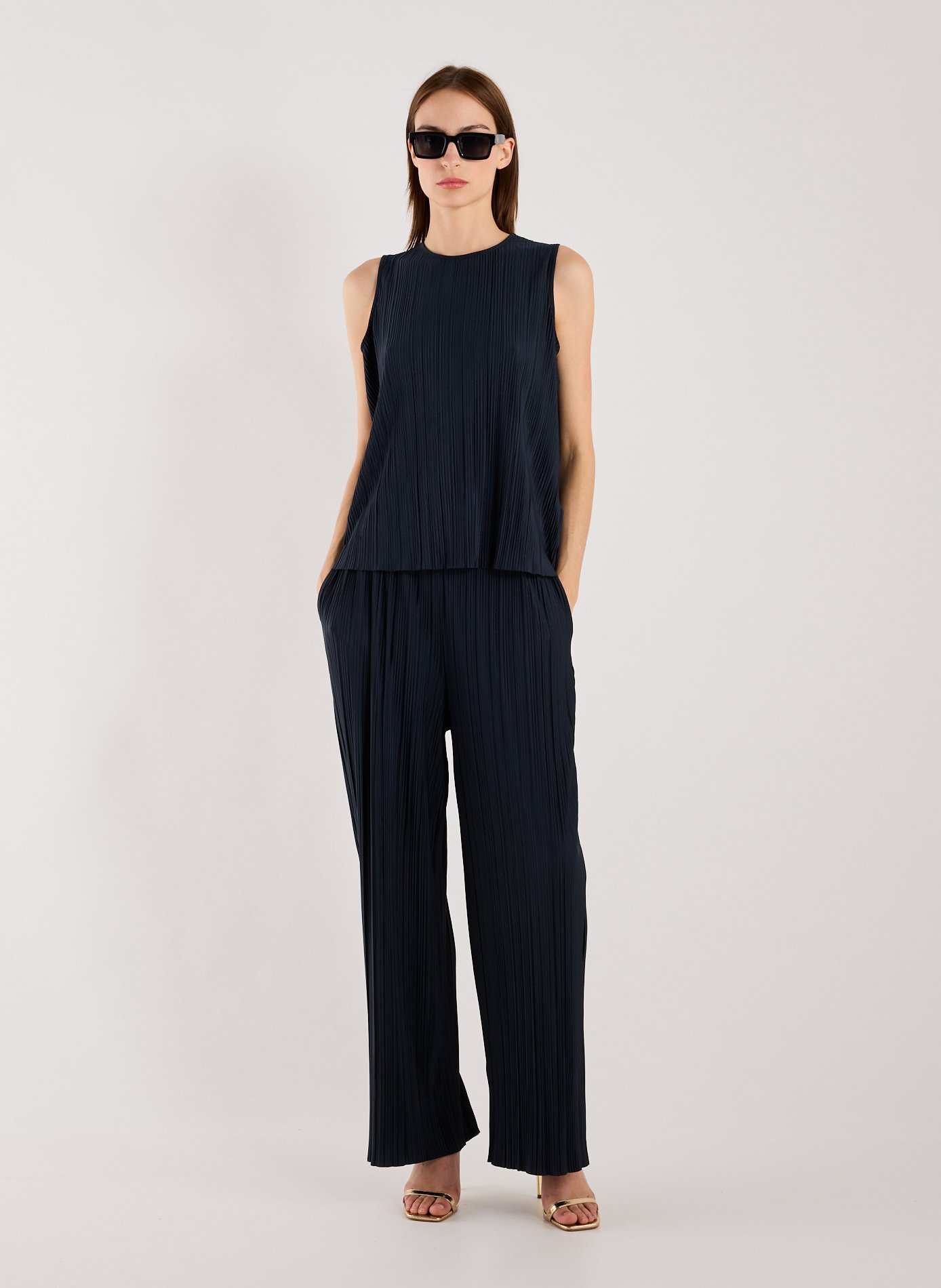 Top plissé Sauma O-N SAMSOE SAMSOE Bleu