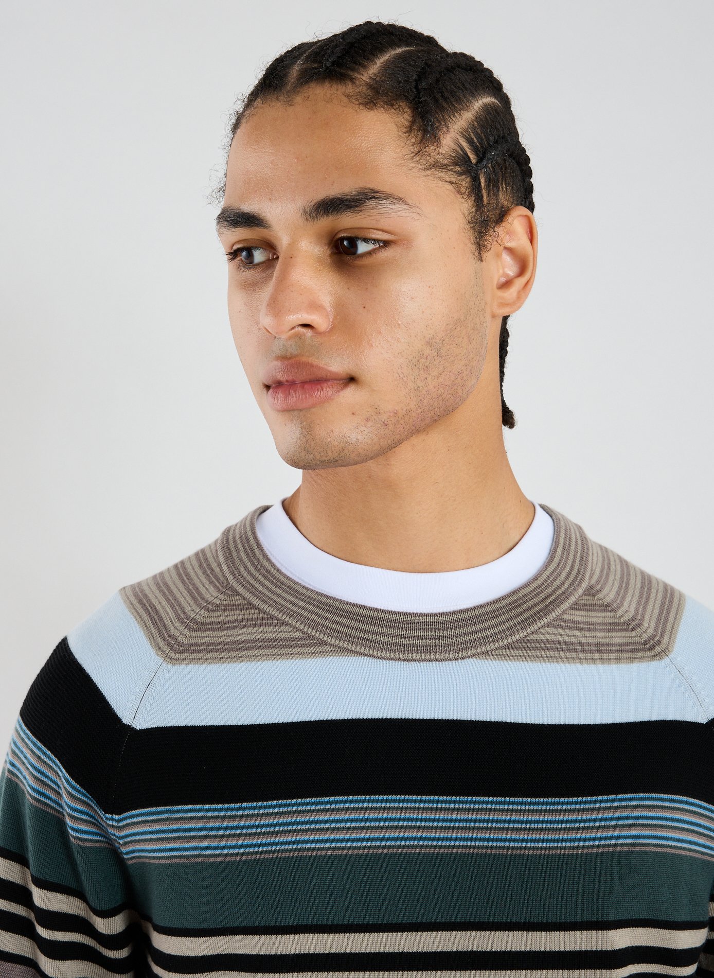 Pull à rayures PAUL SMITH Gris