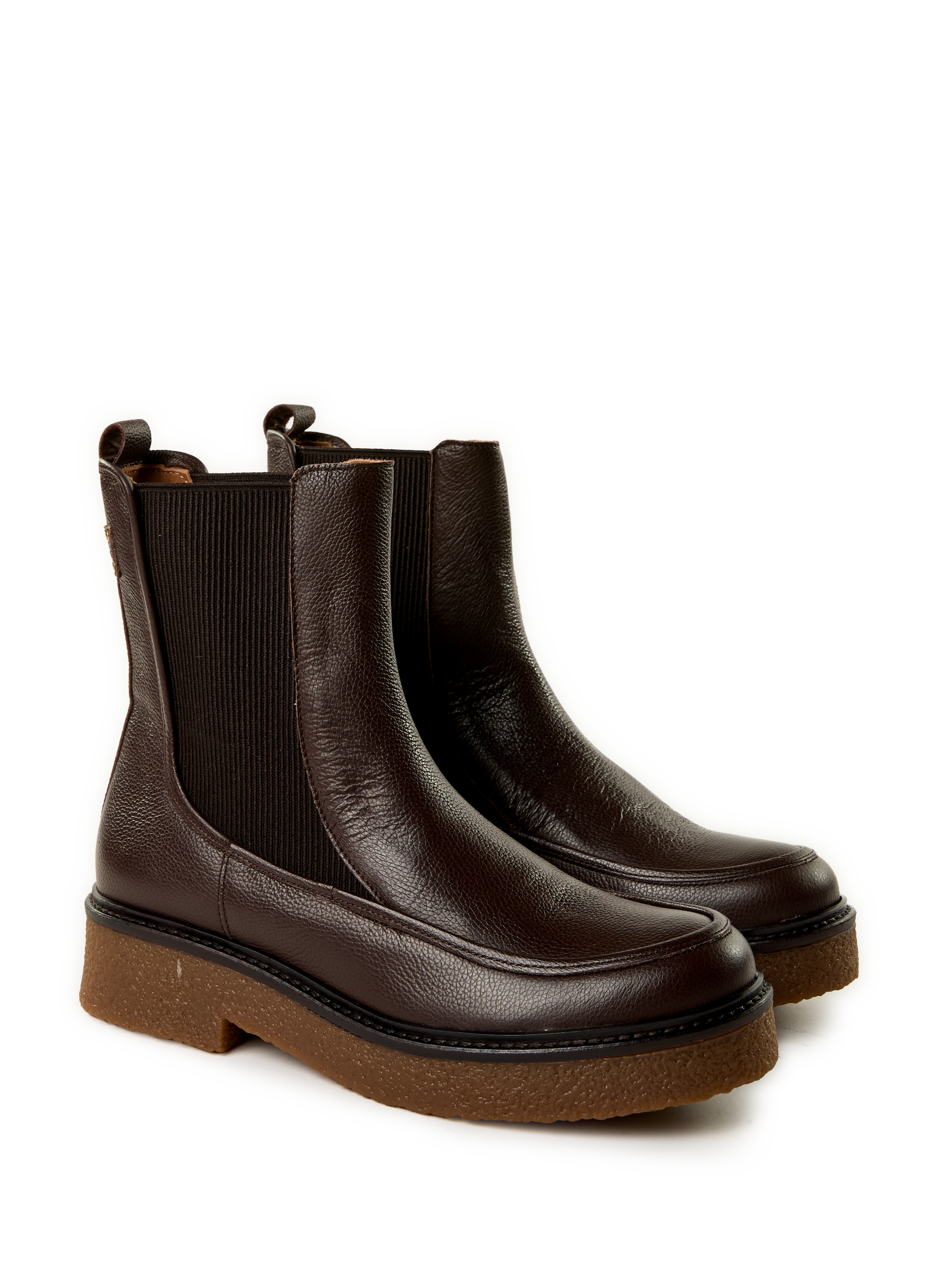 Bottines Cassie en cuir MAISON TOUFET Marron