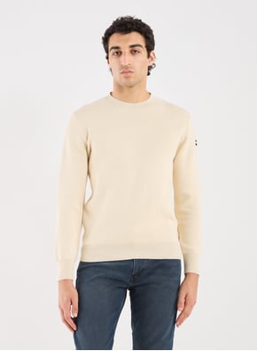 Pull col rond en coton SCHOTT Pull col rond en coton SCHOTT