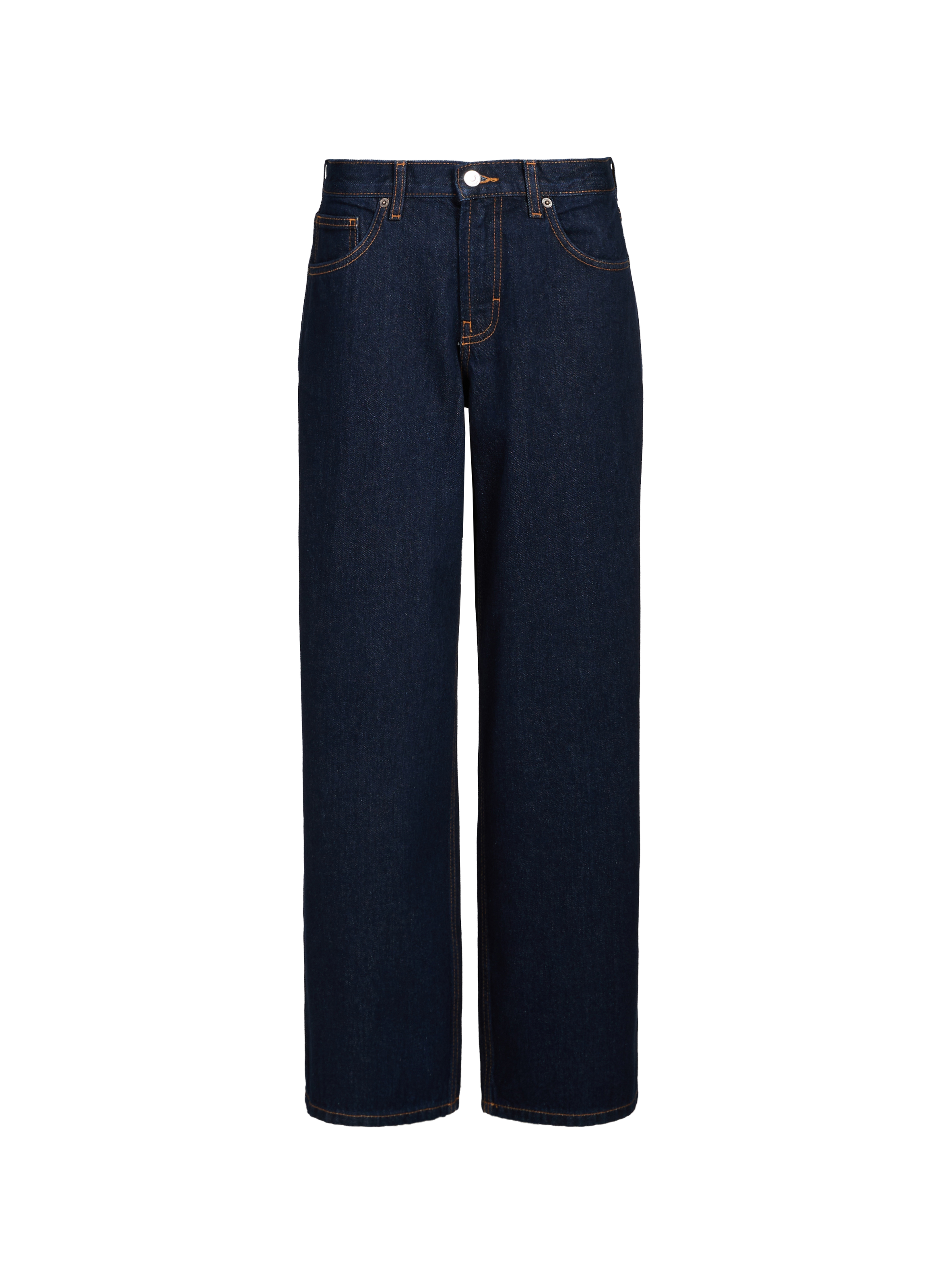 Jean large en coton TOPSHOP Bleu