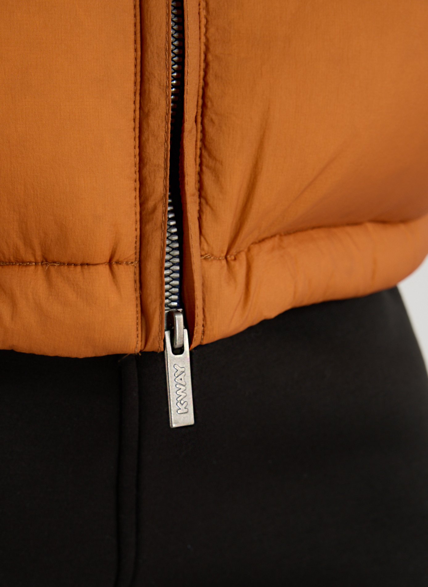 Doudoune matelassée à capuche K-WAY Orange