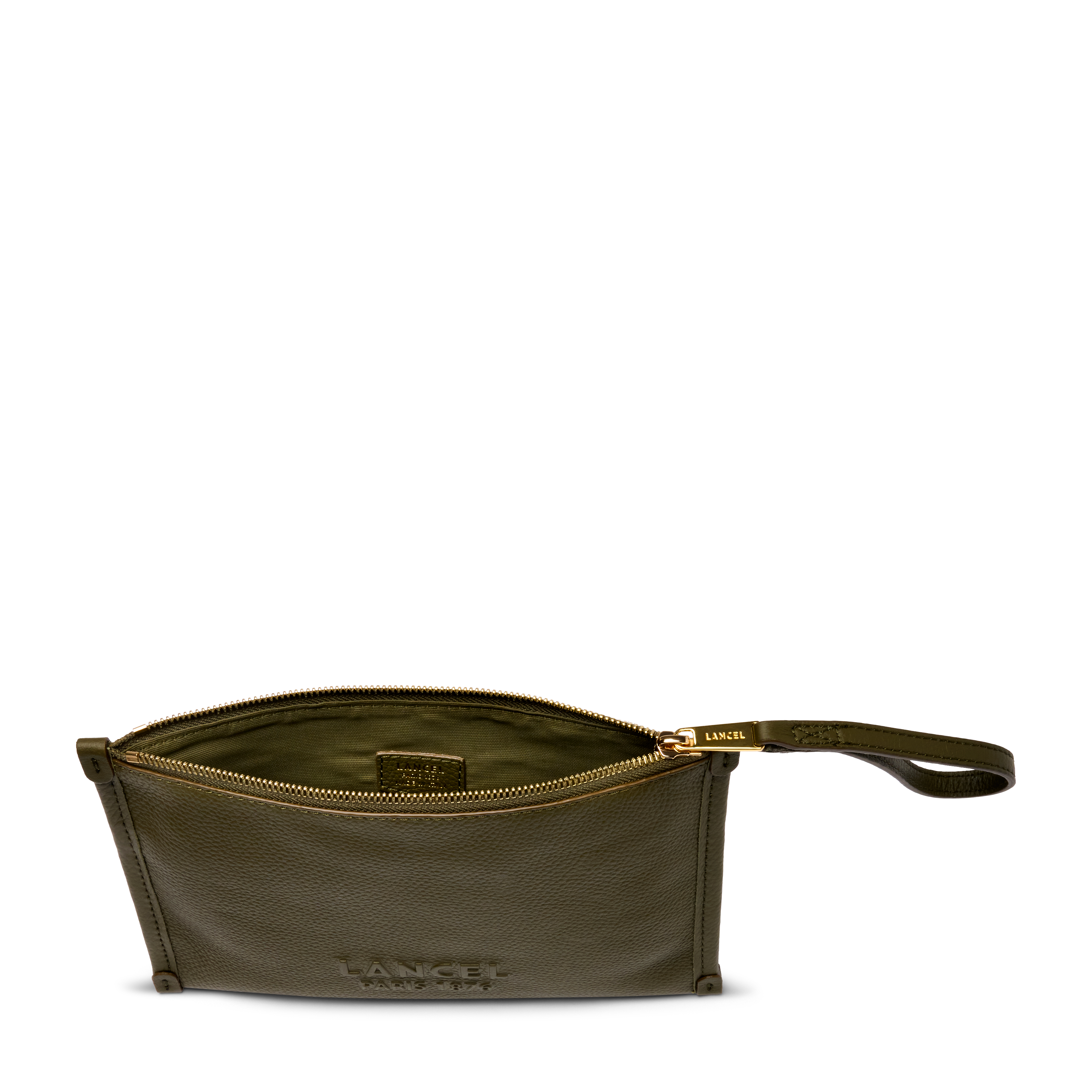 Pochette zippée s jour de lancel en cuir LANCEL Vert