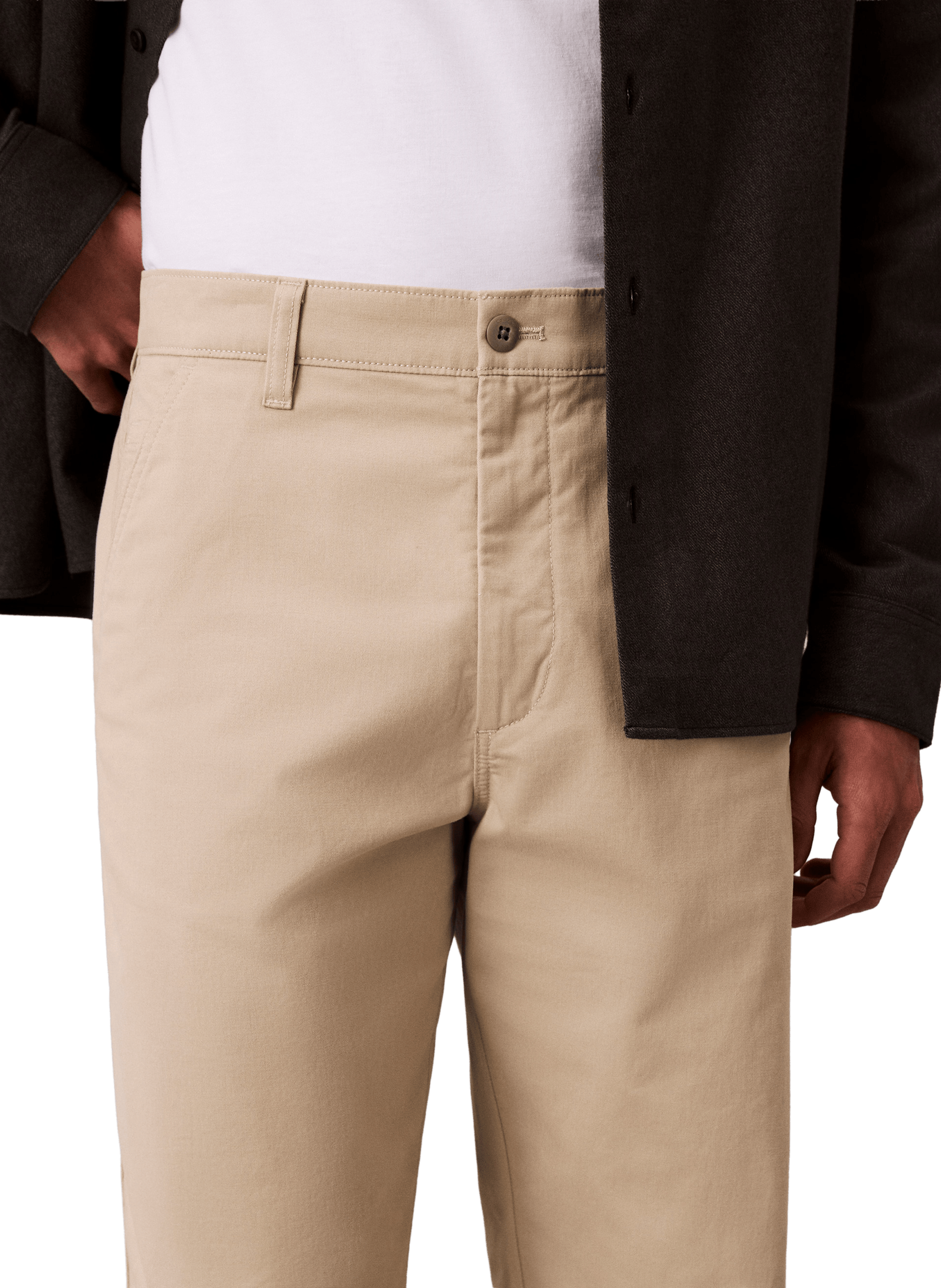 Pantalon chino droit CALVIN KLEIN Beige
