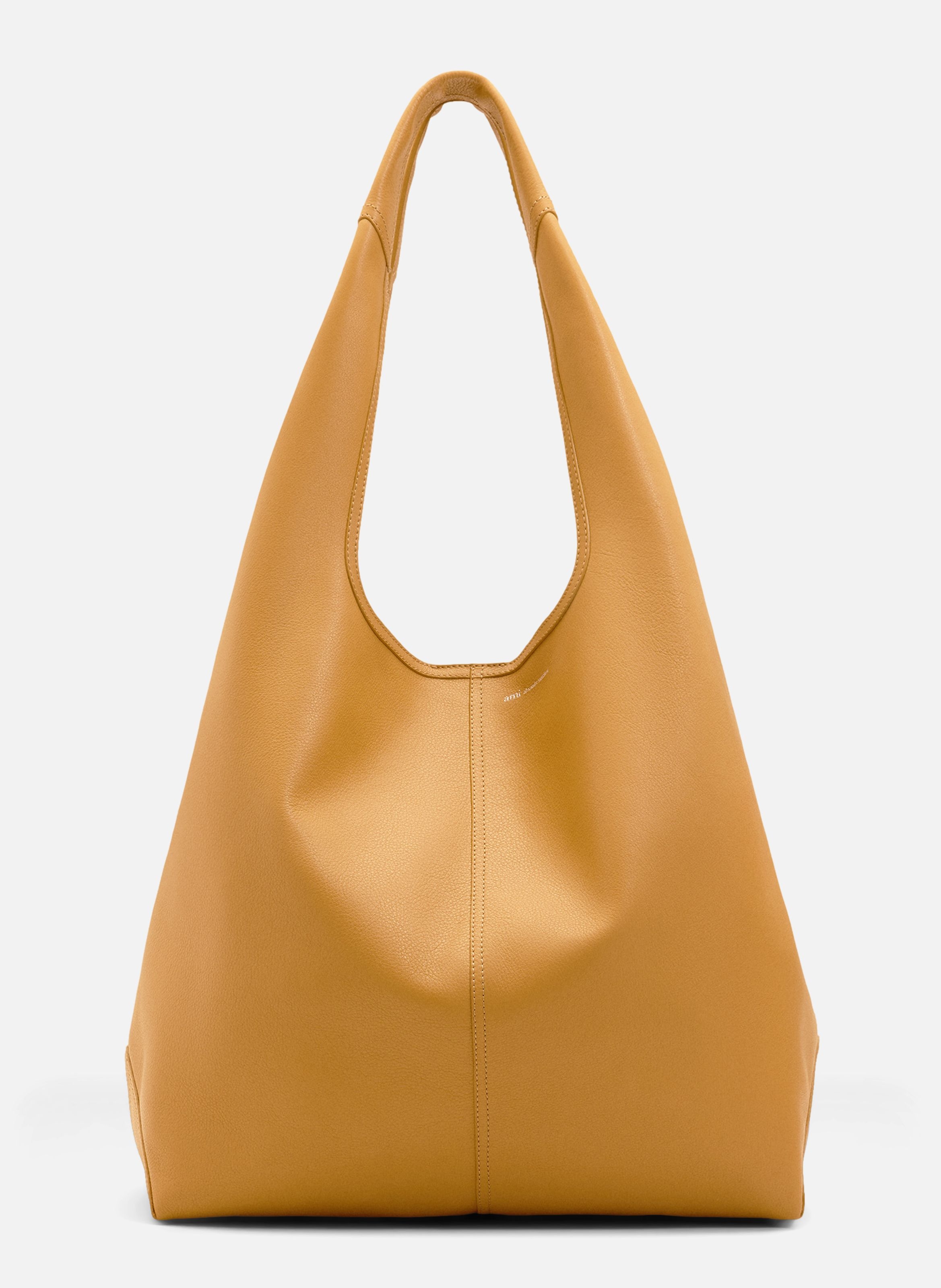 Sac Hobo Etienne En Cuir Souple unisexe AMI PARIS Jaune