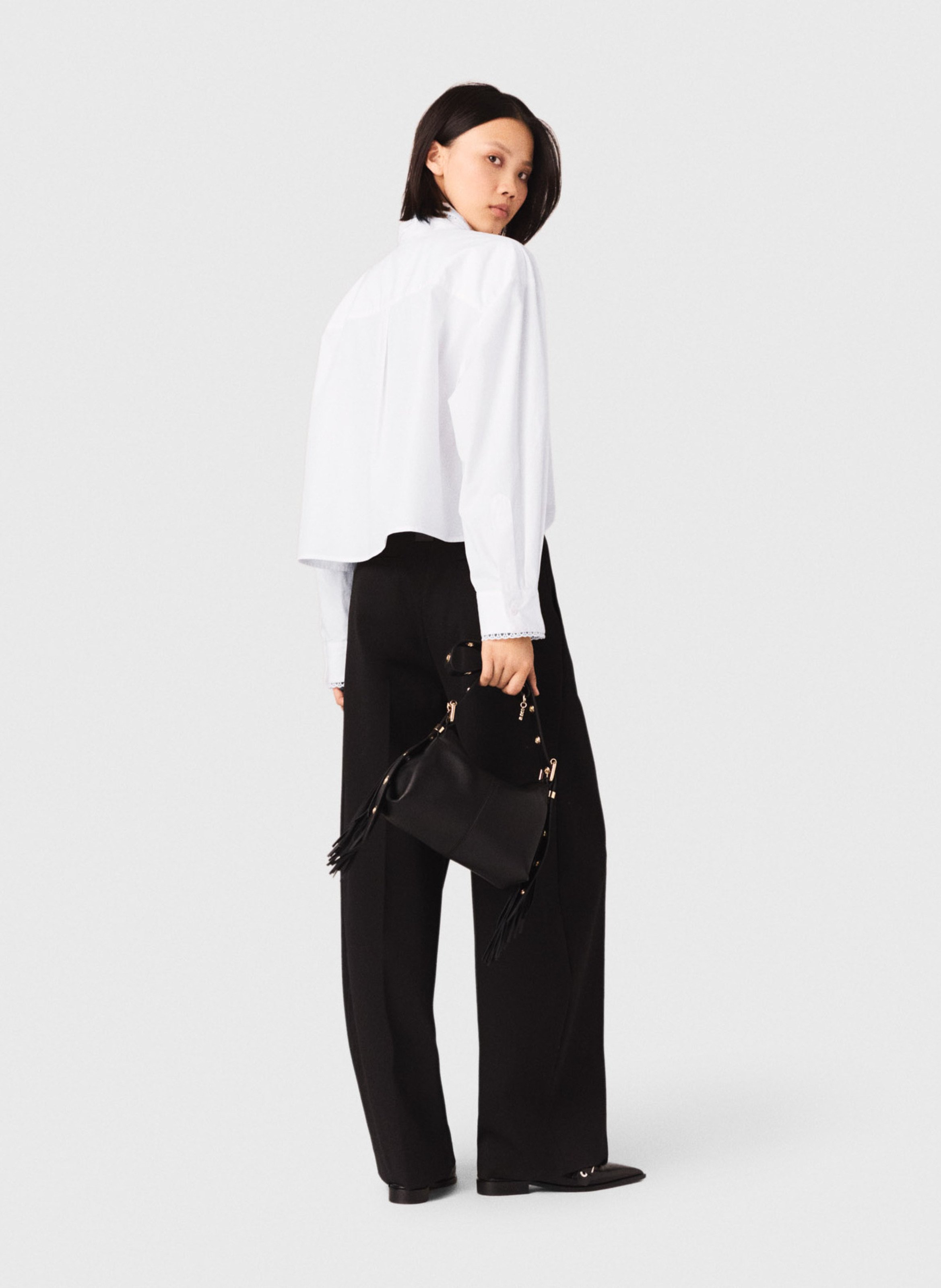 Pantalon palazzo MAJE Noir