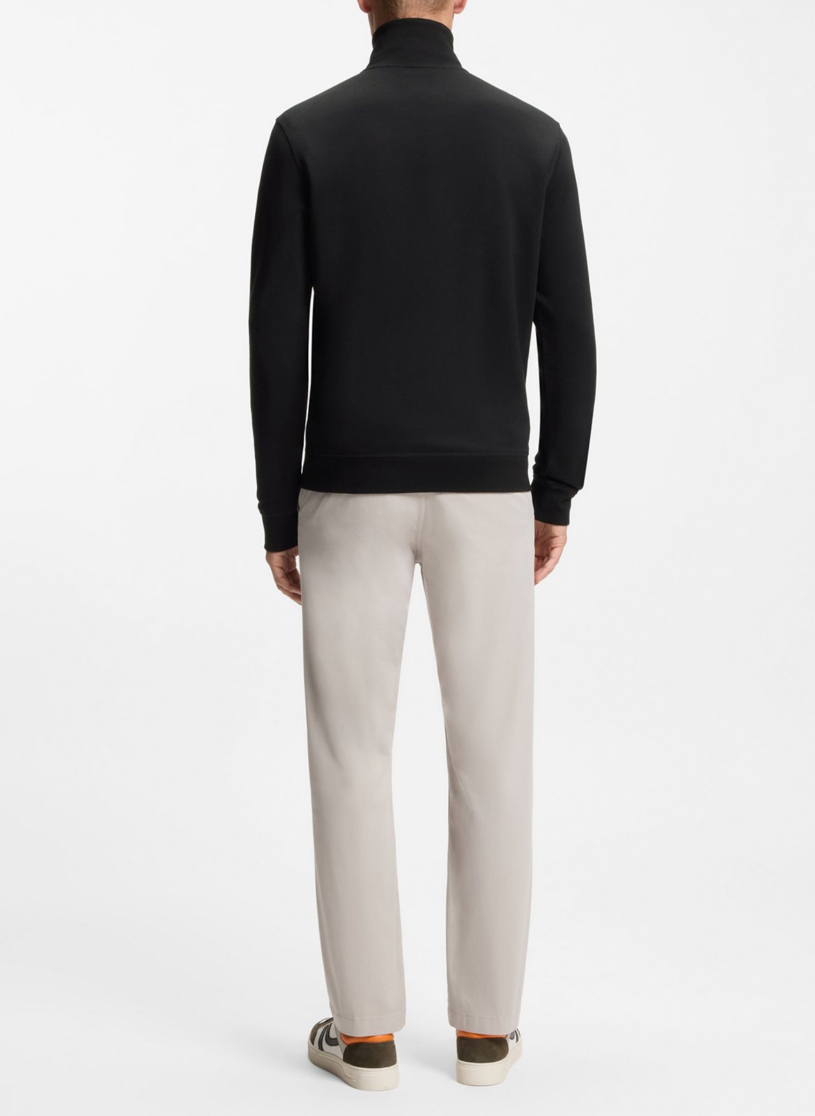 A refsweat col camionneur en coton Noir