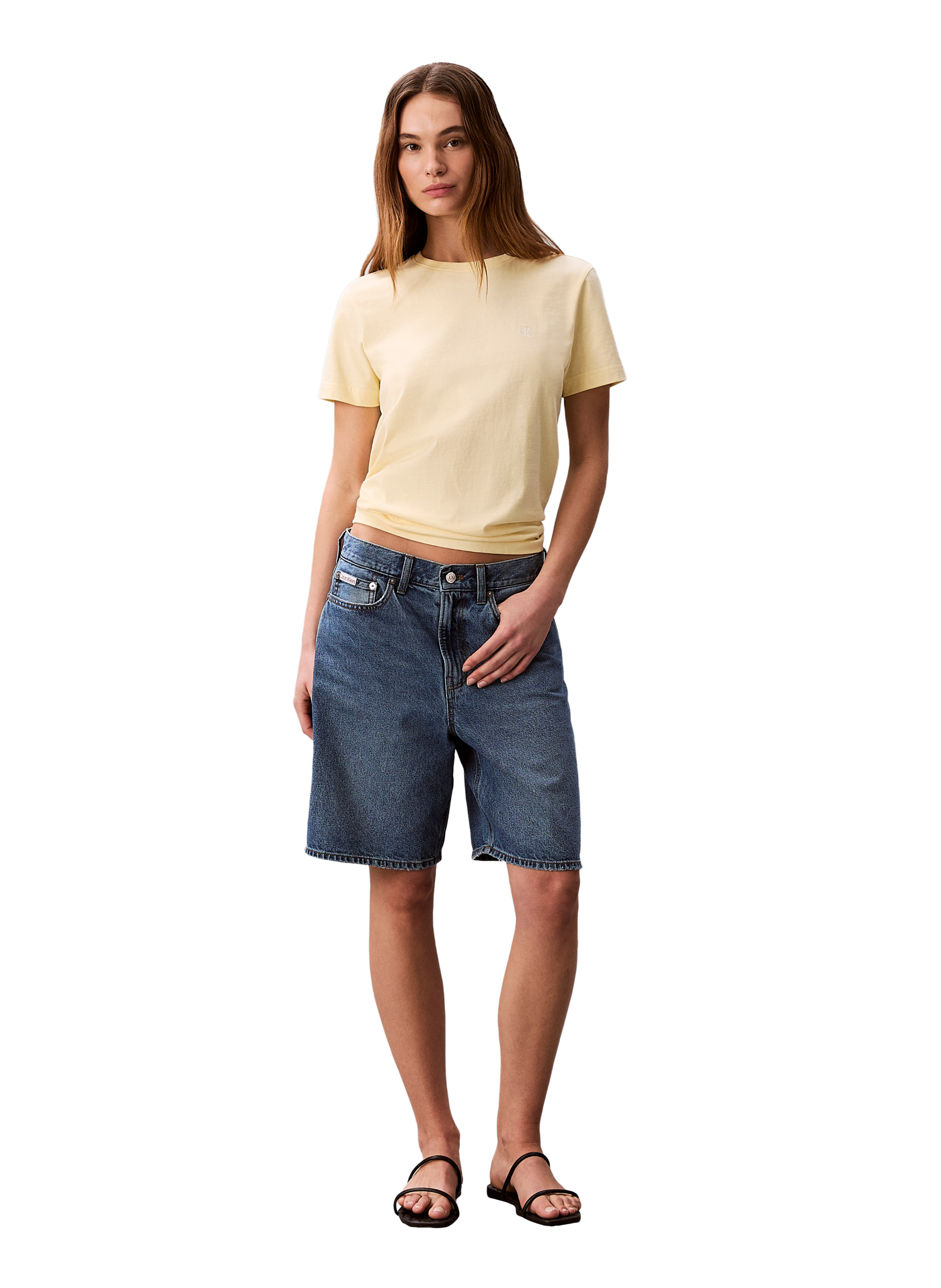 Classic Cotton T-Shirt CALVIN KLEIN Yellow