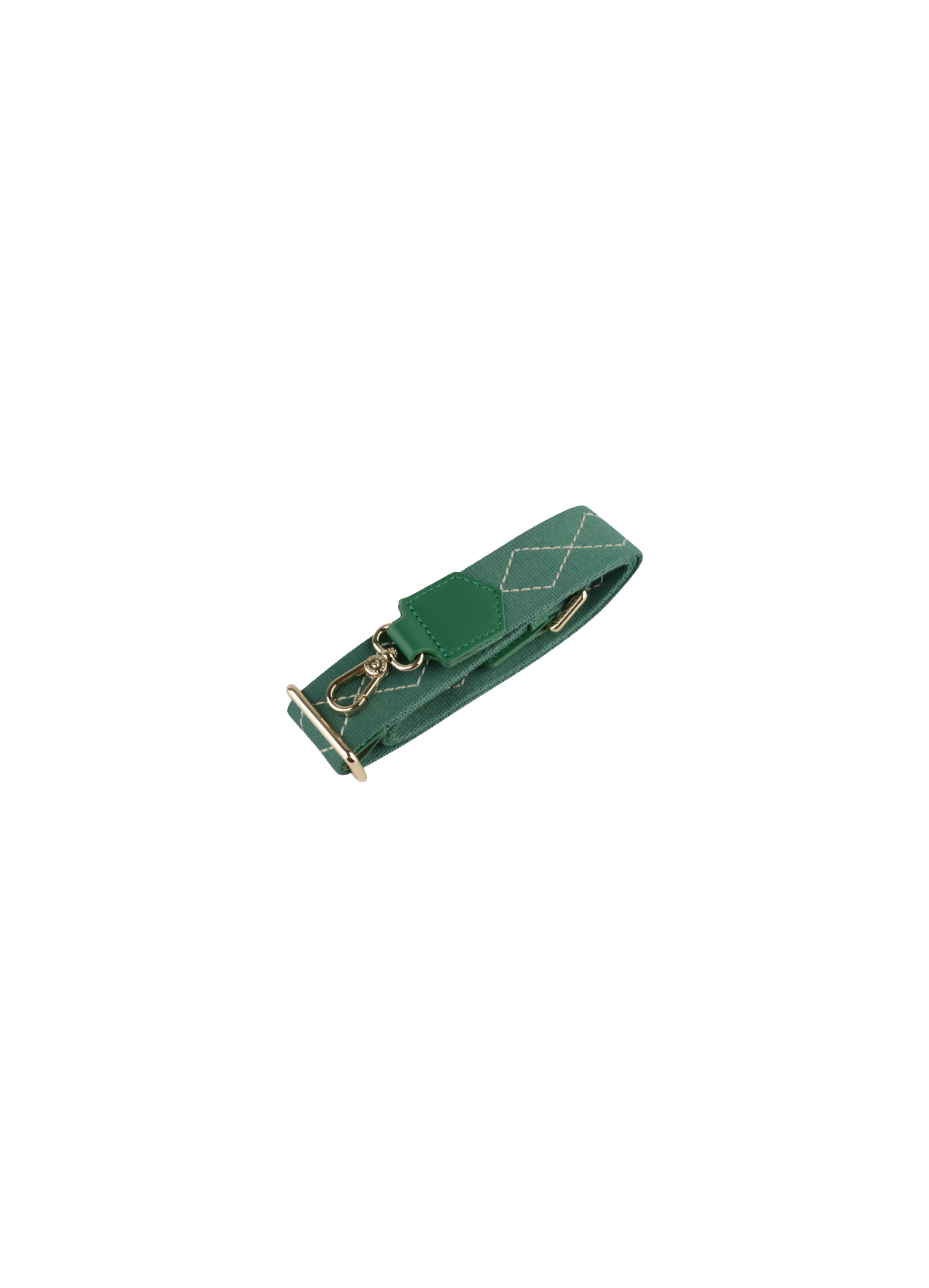 Bandoulière en 100% toile coton  Emeraude