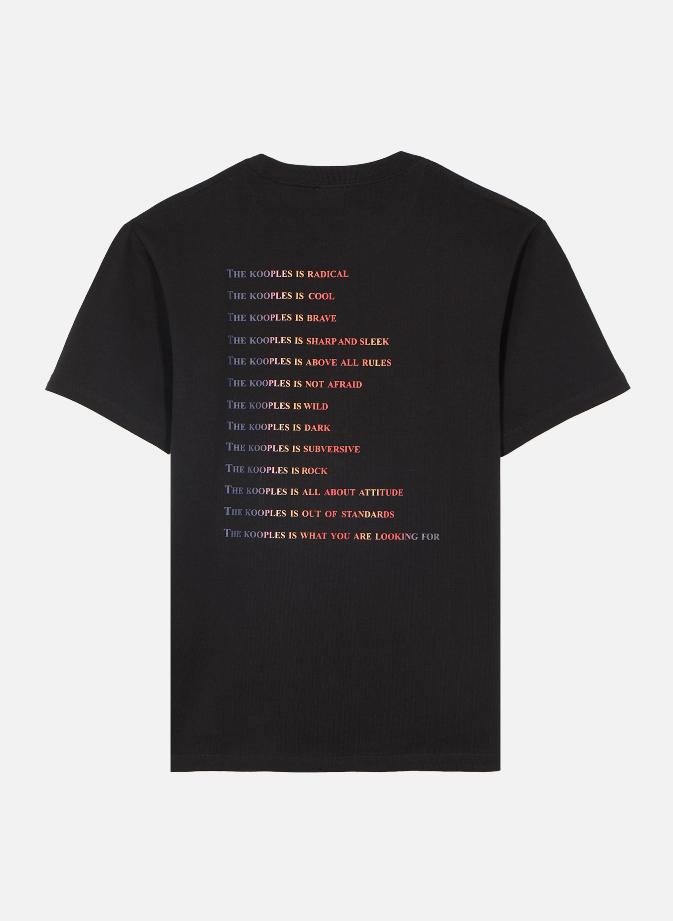T-shirt avec logo multicolore THE KOOPLES Noir