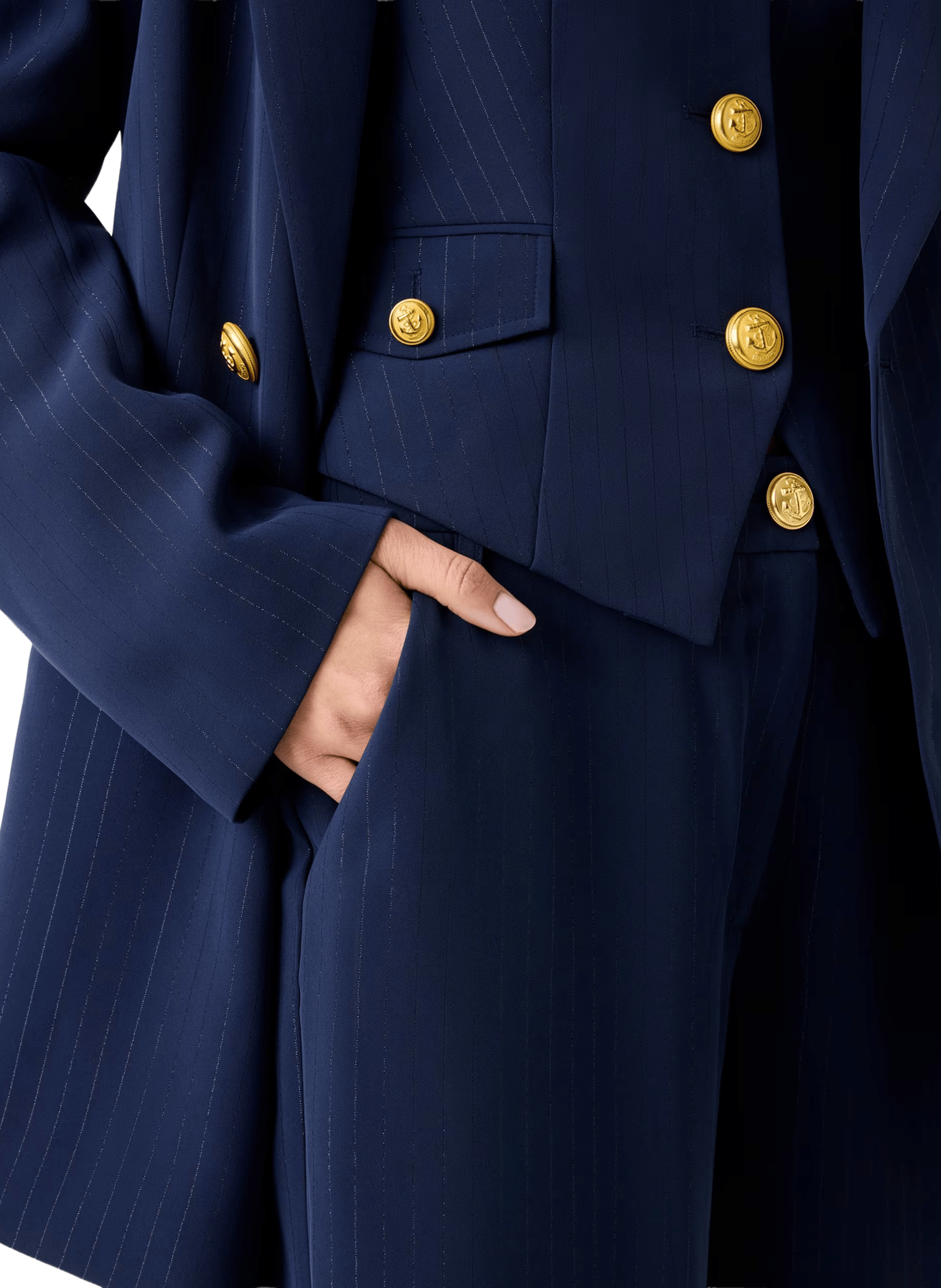 Pantalon large rayé  GUESS Multicolore