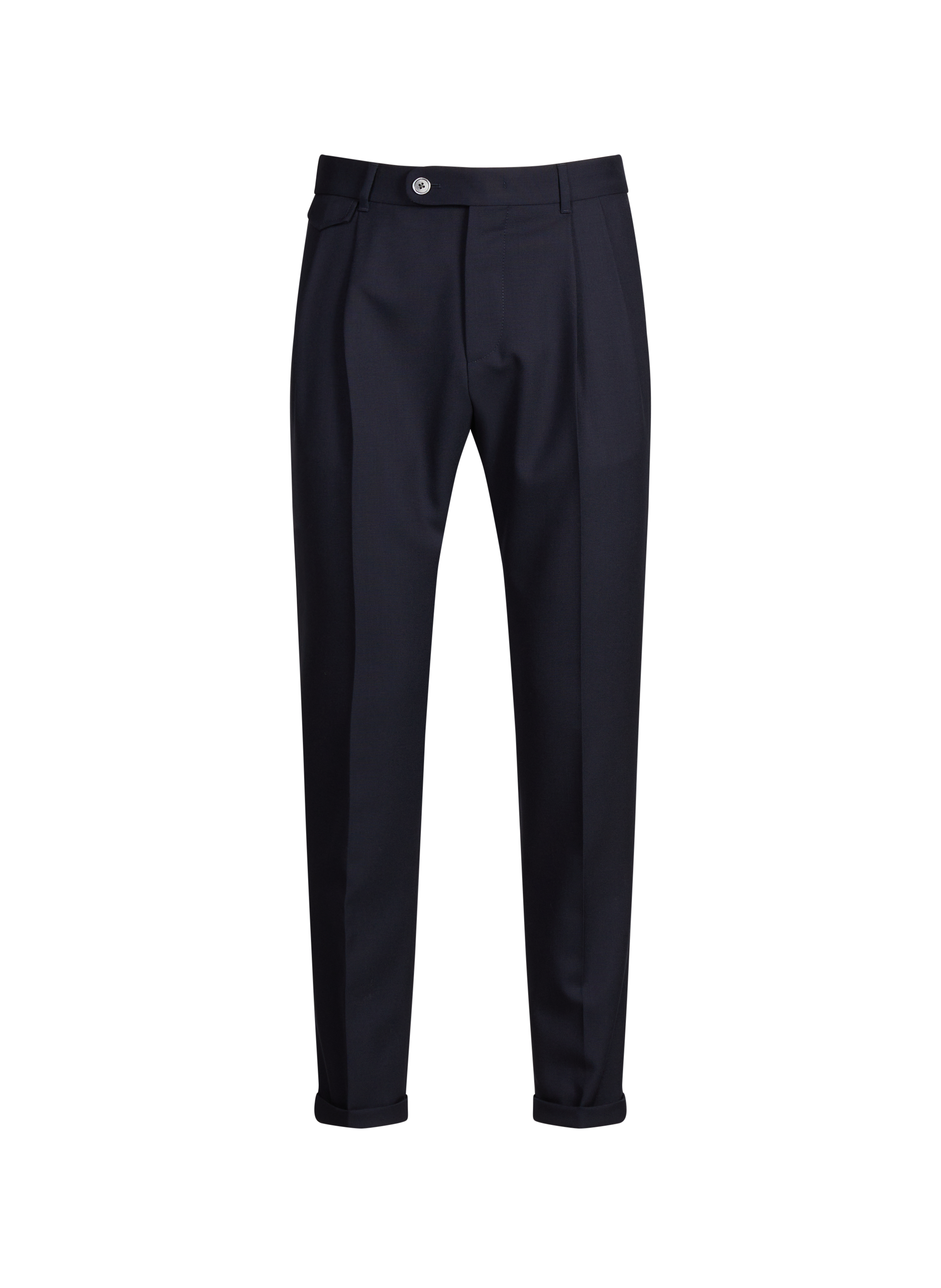 Virgin wool cigarette trousers  WINDSOR Blue