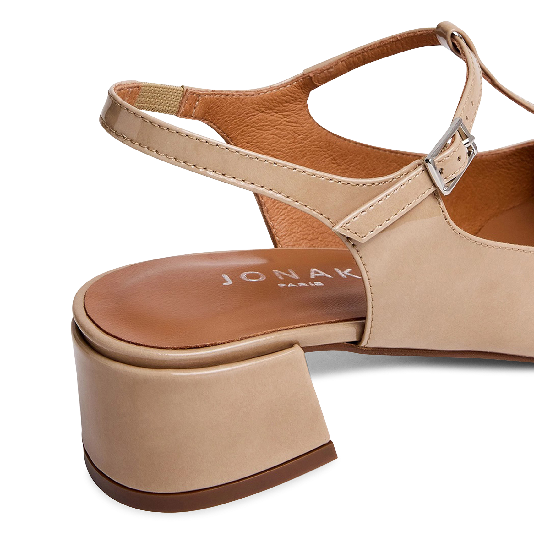Babies en cuir doriel JONAK Beige