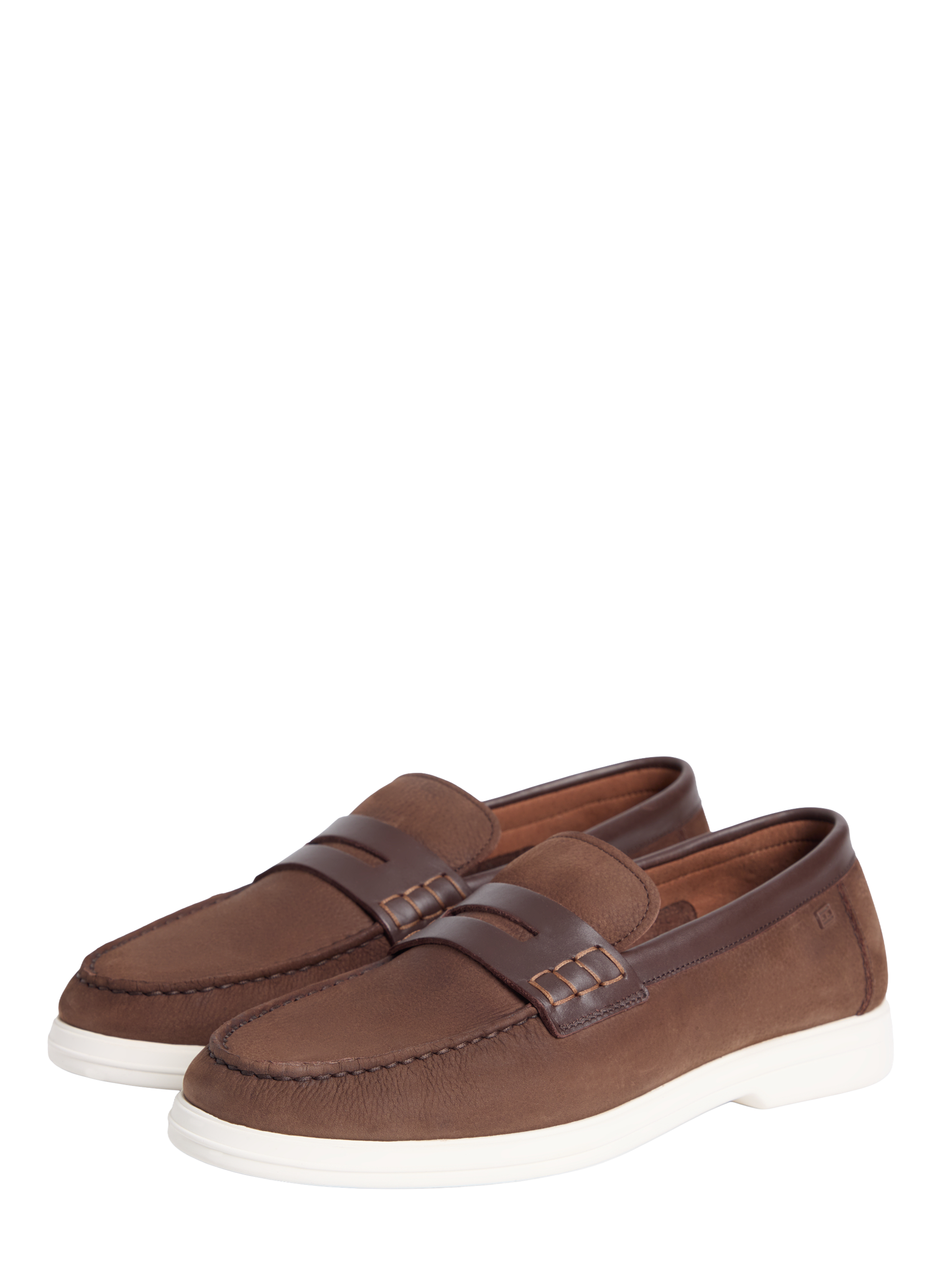 Mocassins en daim à semelle souple TOMMY HILFIGER Marron