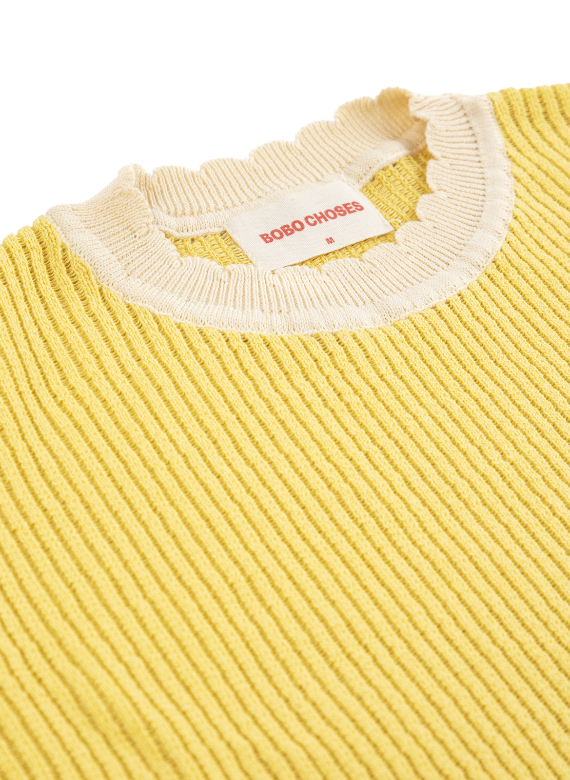 Pull sans manches en maille ajourée BOBO CHOSES Jaune