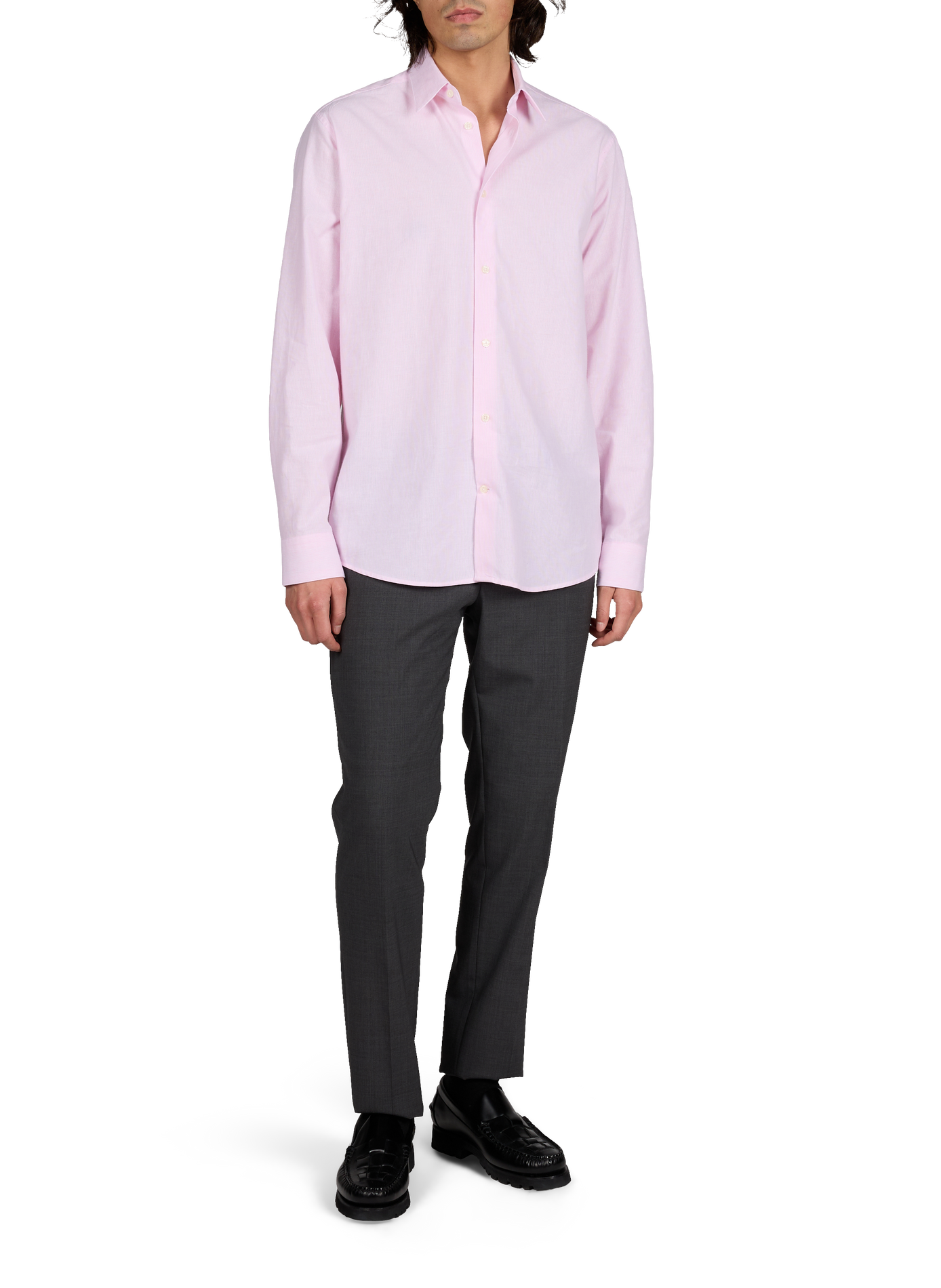 Striped shirt from Hasual-D in blended cotton and linen AU PRINTEMPS PARIS Pink