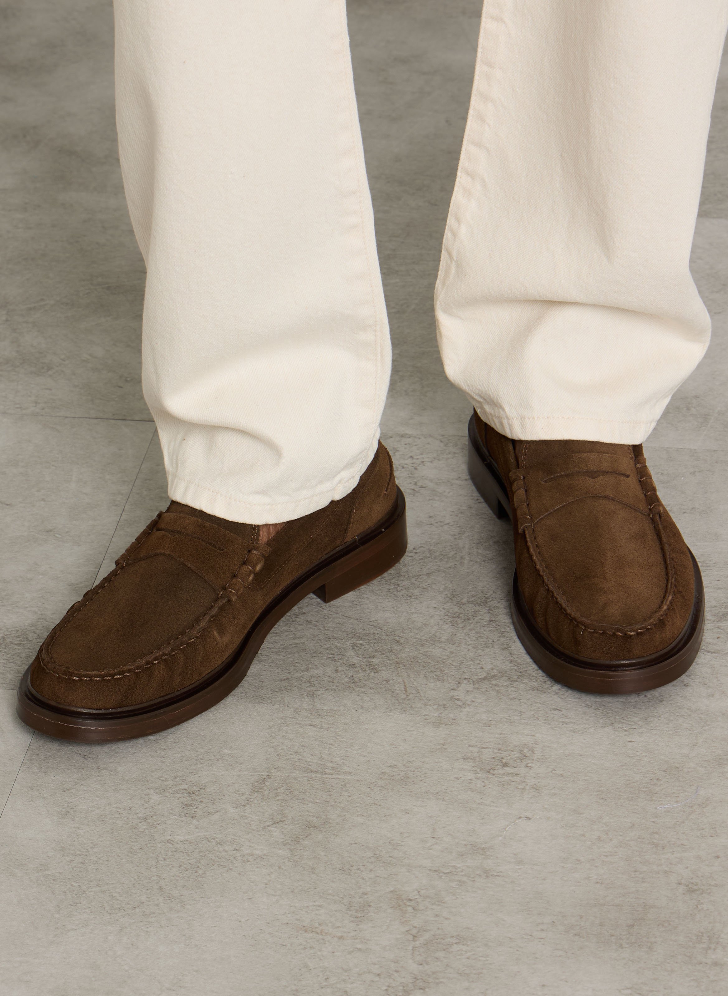 Mocassins en cuir suédé allen BOBBIES Marron