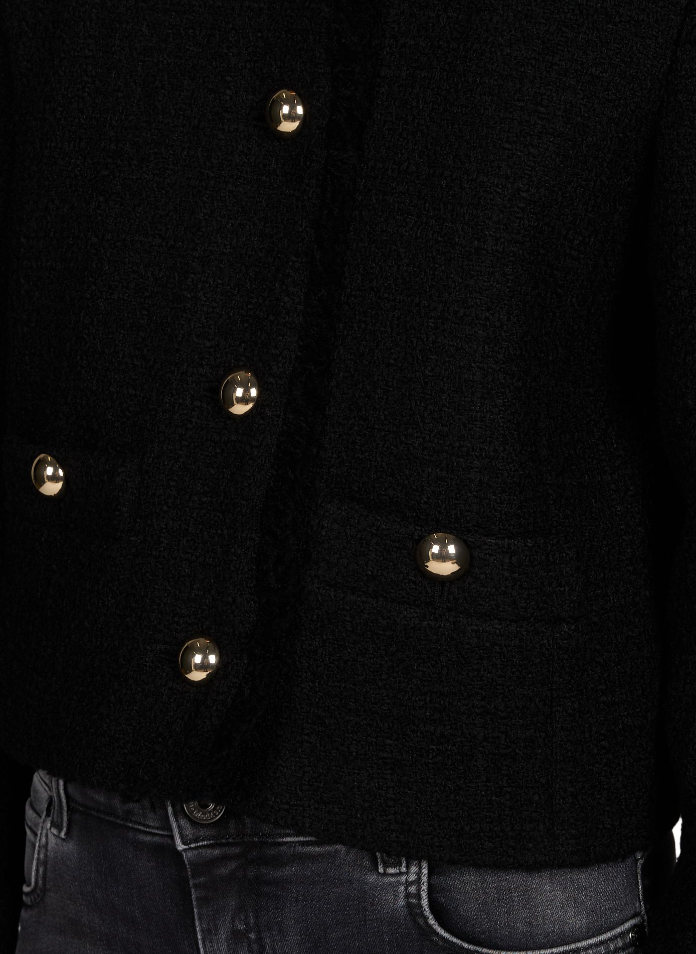 Textured jacket in blended virgin wool MAX MARA WEEK END Black