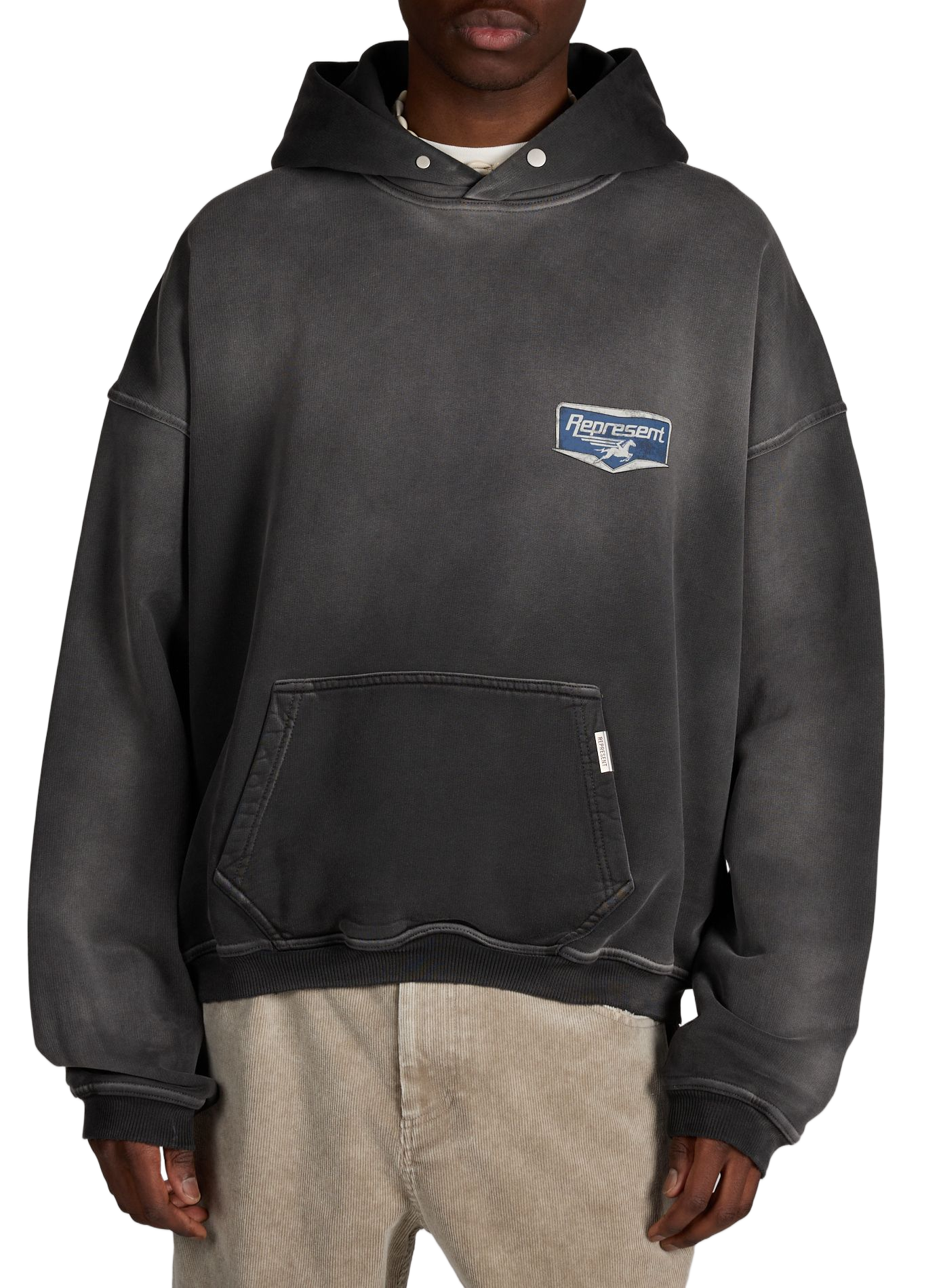 Graphic logo cotton sweatshirt REPRESENT Grey