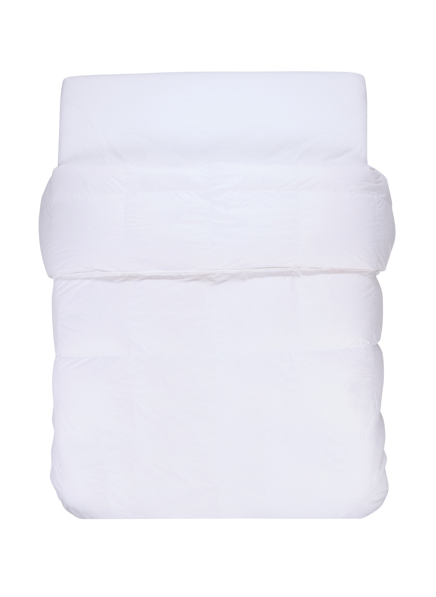 Warme Naturdaunendecke aus Baumwollsatin AU PRINTEMPS PARIS Weiss