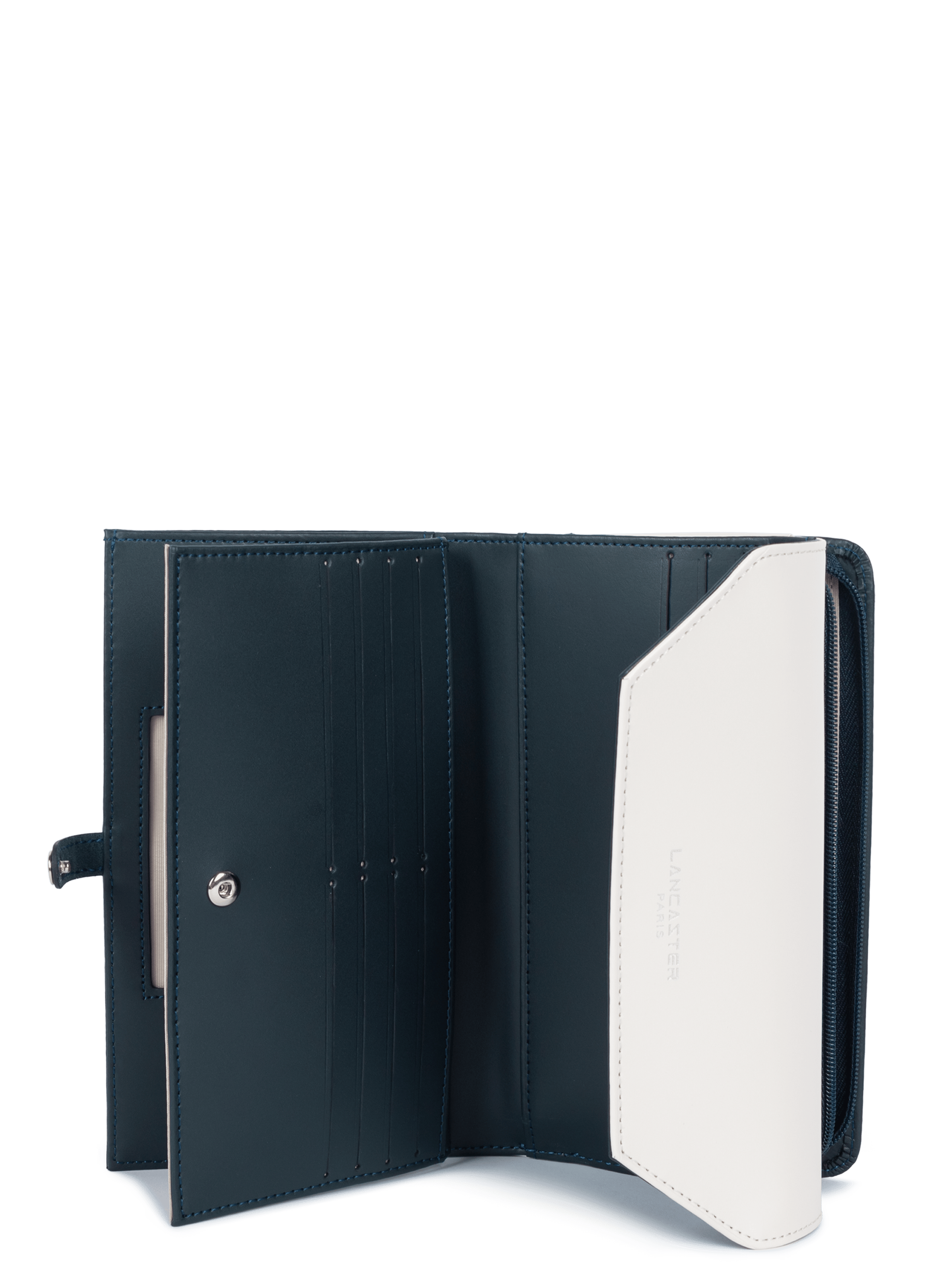 Back to back organizer wallet - smooth LANCASTER Blue