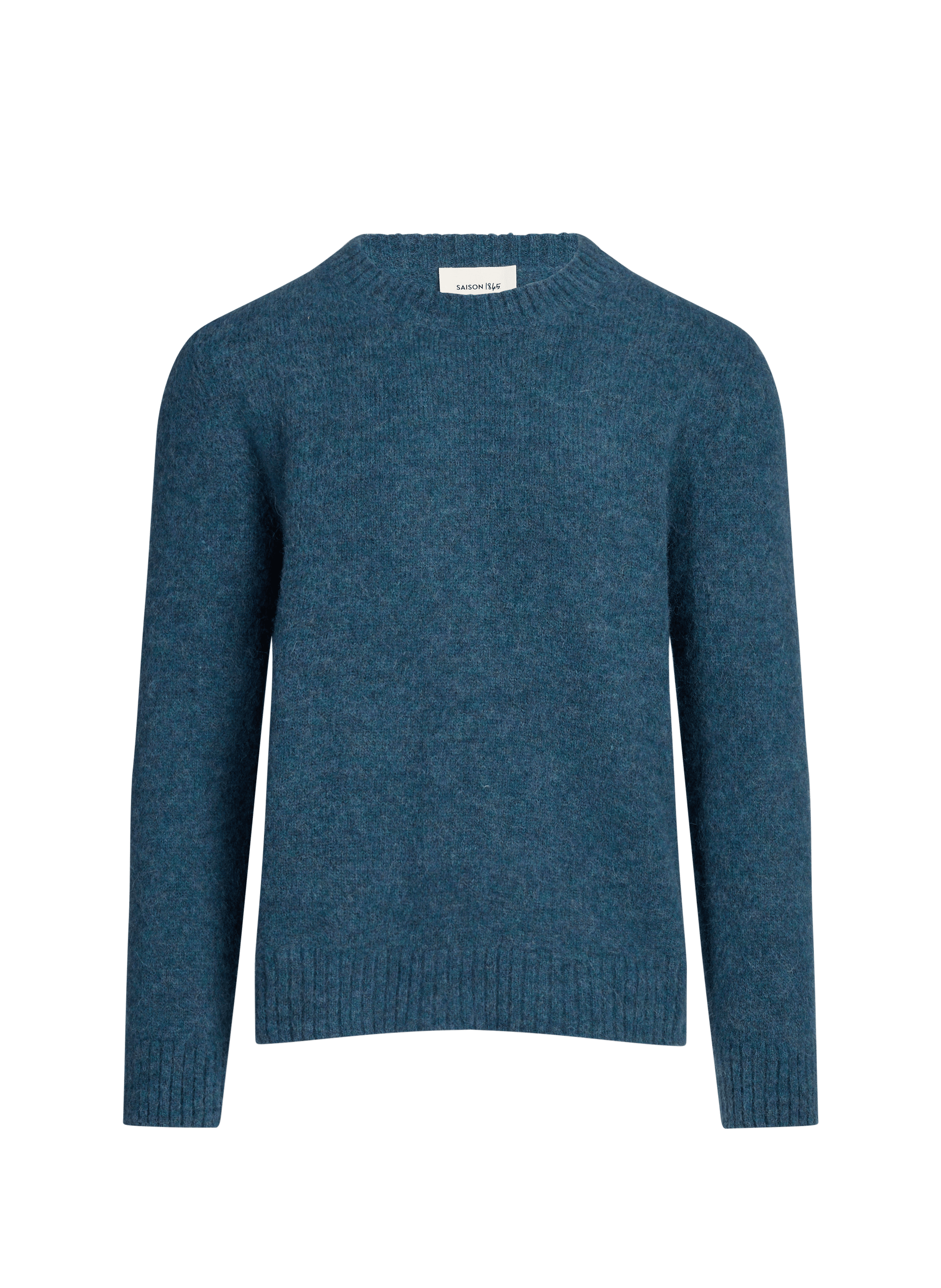 Suéter Galpa cuello redondo de mezcla de alpaca SAISON 1865 Azul