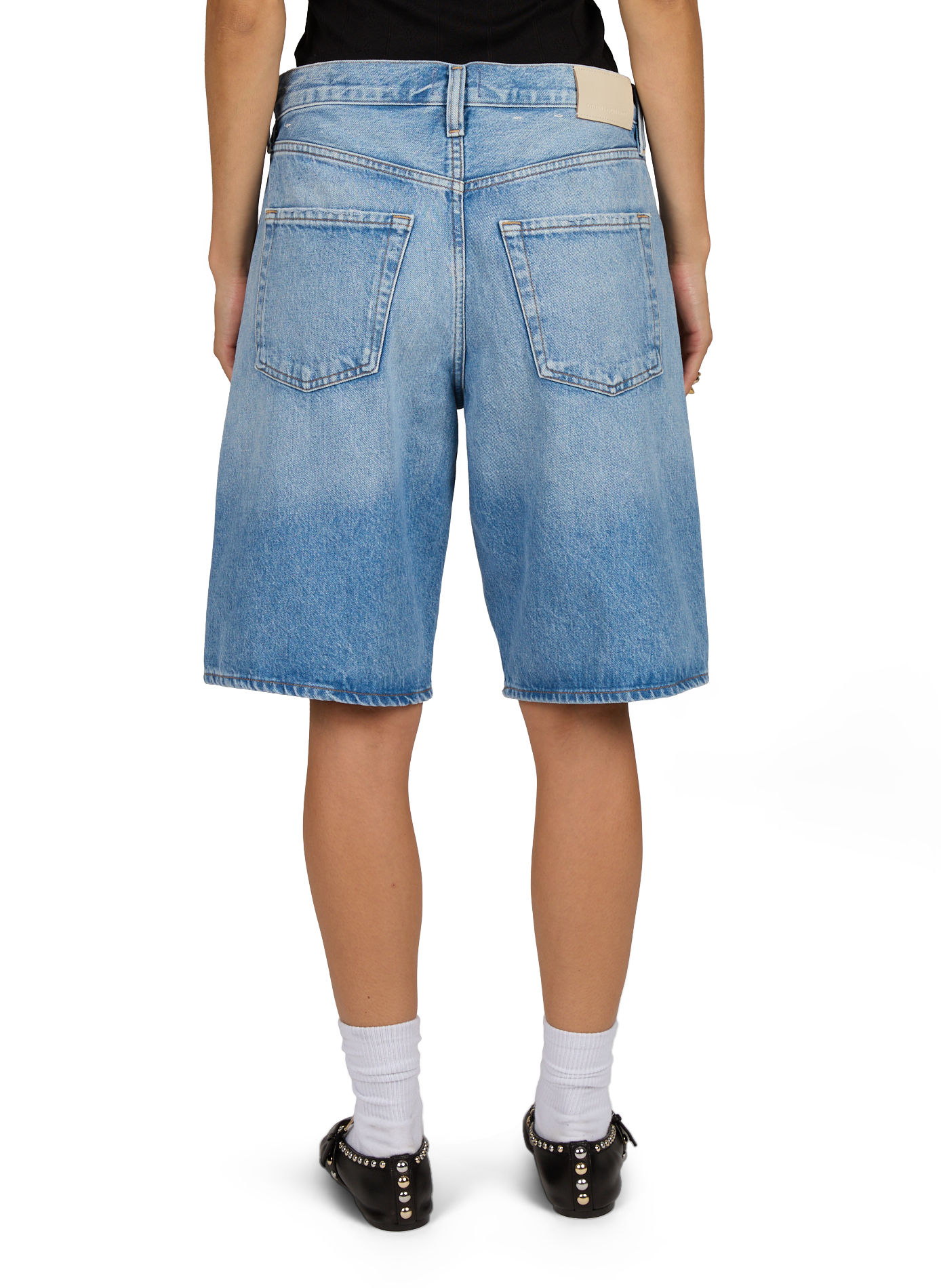 Short ample en denim de coton mélangé CITIZENS OF HUMANITY Bleu