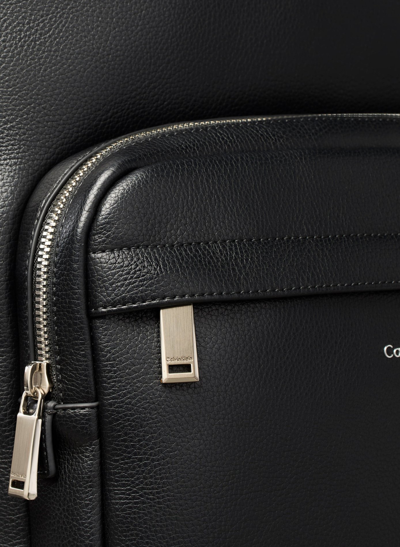Leather backpack CALVIN KLEIN Black