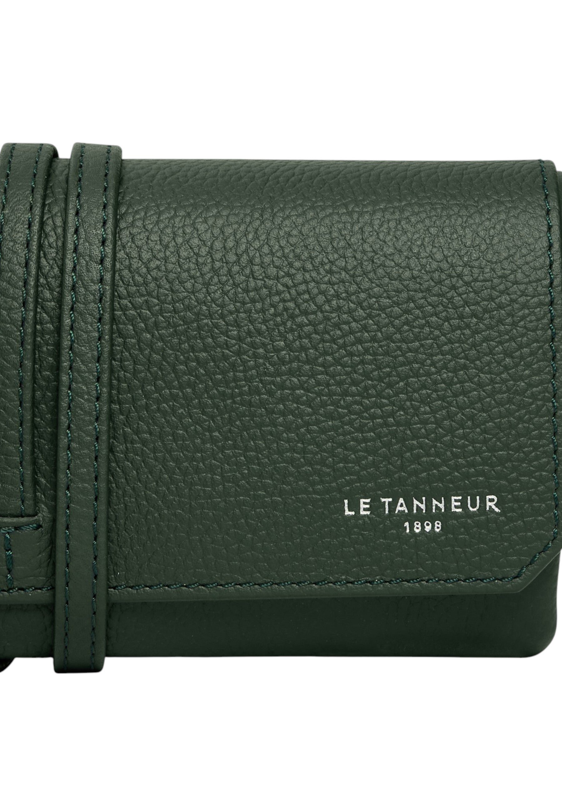 Coffret 3 montres de voyage souple en cuir grainé LE TANNEUR Vert