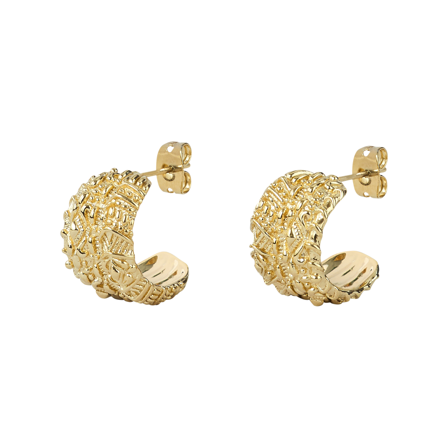 Boucles d'oreille sheldon BA&SH Doré